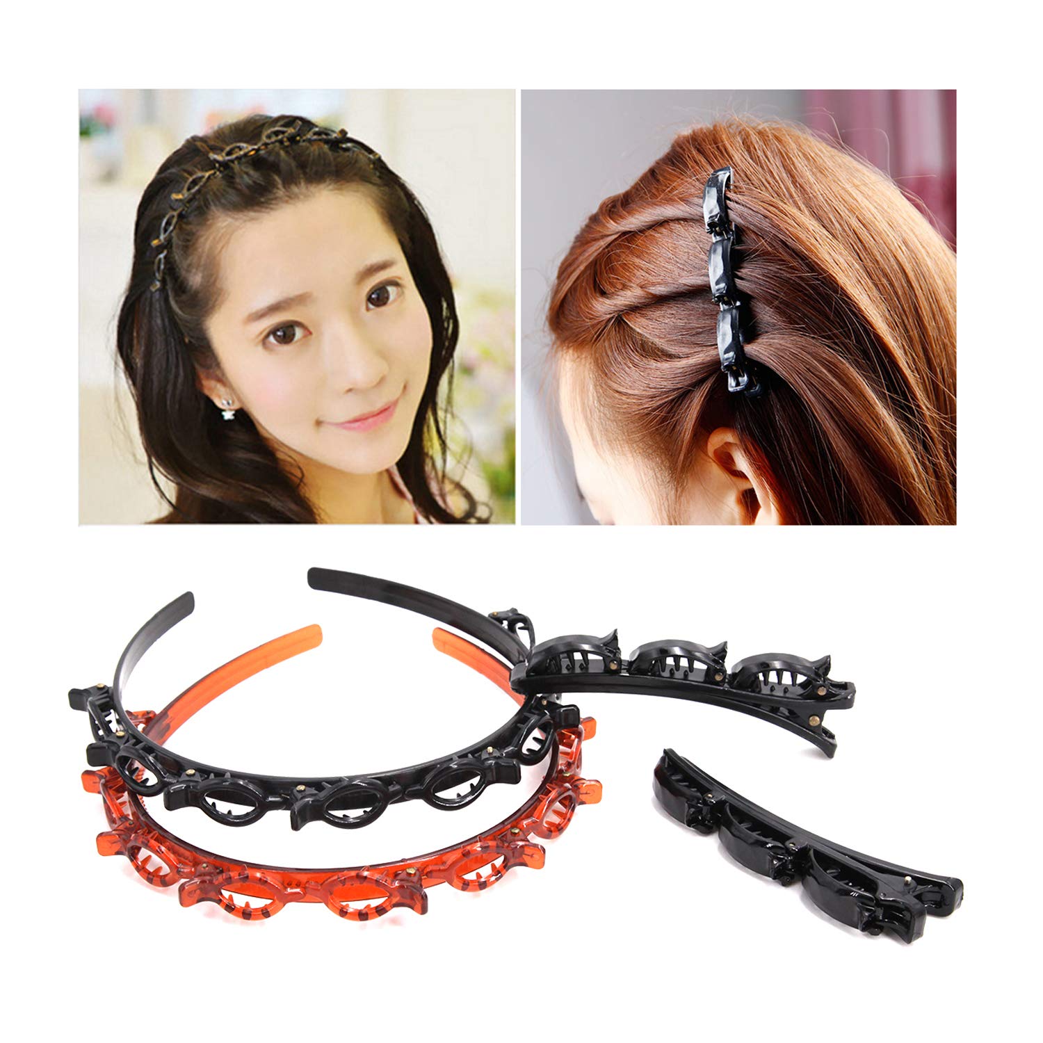 Cheap Curly Thick Headwear Accessories Large Fashion Style Hairstyle Fixing  Tool Hair Headband Hair Band Invisible Hair Hoop | Joom