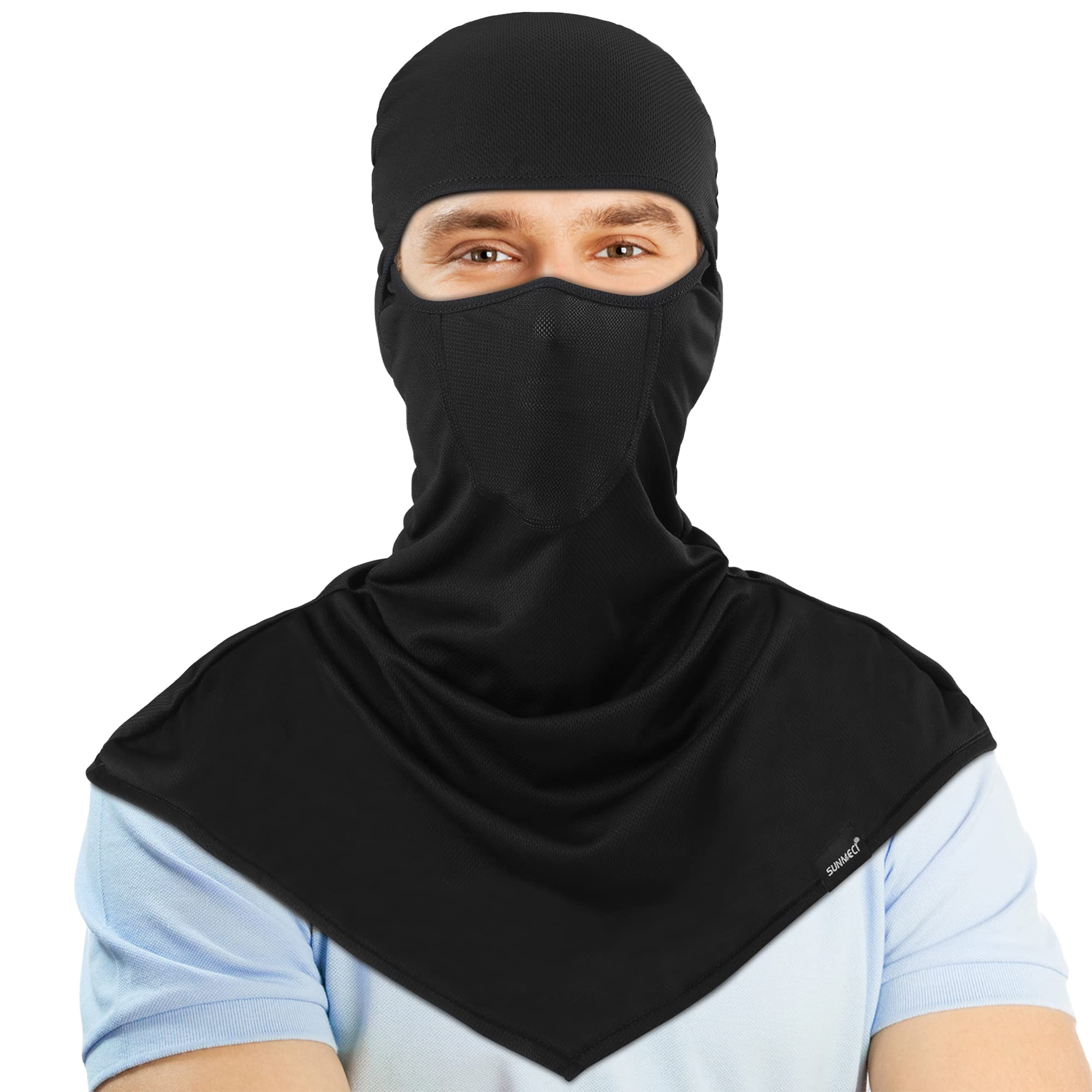 SUNMECI Balaclava - Windproof Sun Protection Summer Long Face Mask  Motorcycle Fishing Breathable Neck Cover for Men