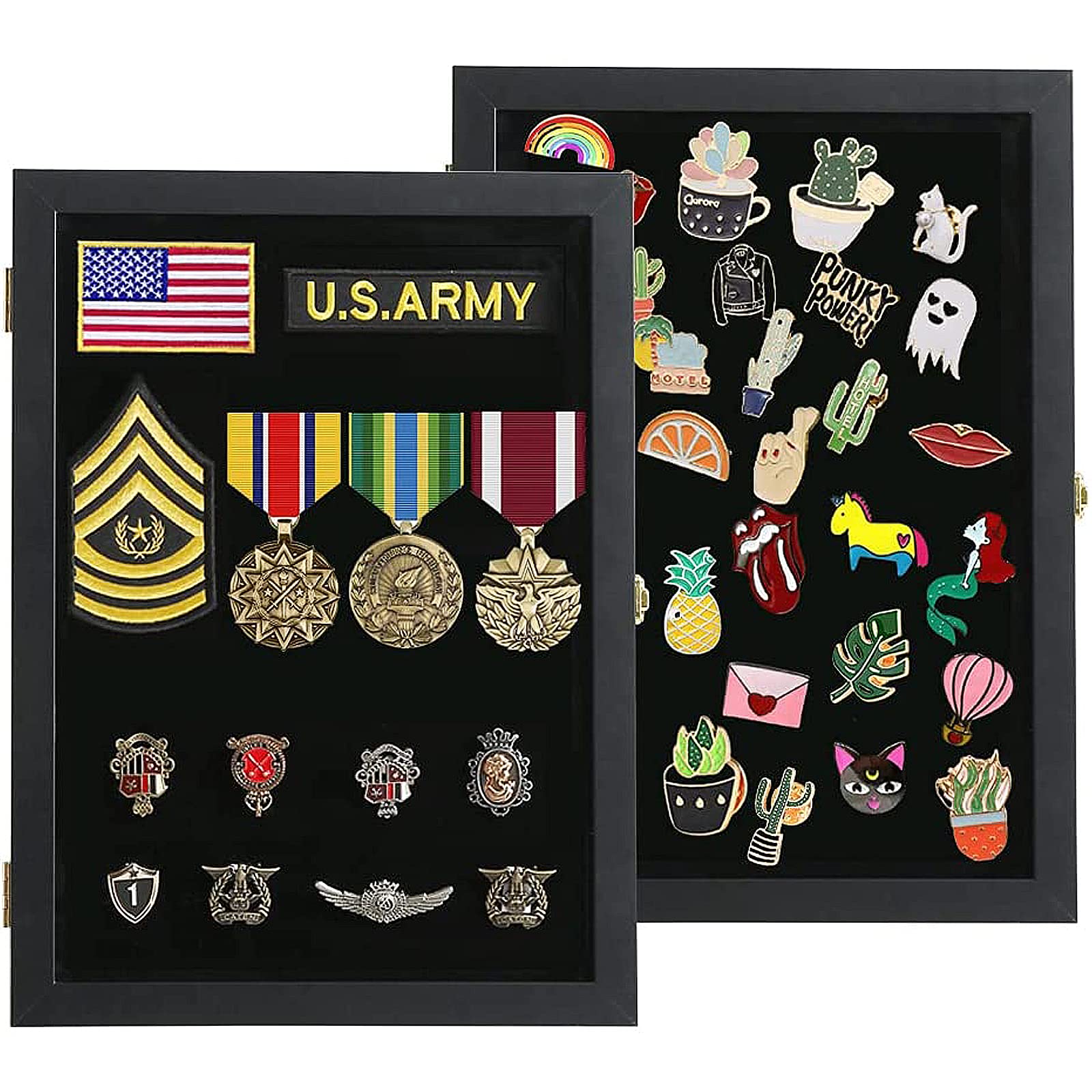 Verani Pin Display Case - 11x14 Pin Collection Display with 98% Uv