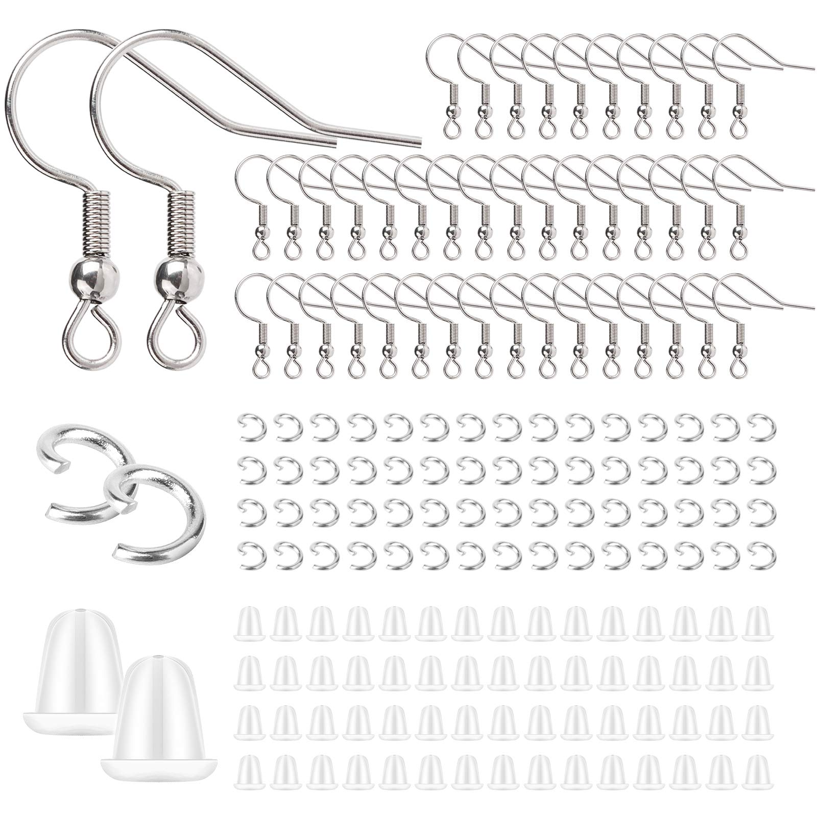 Stainless Steel Earring Hooks French Ear Wire, 600pcs Earring