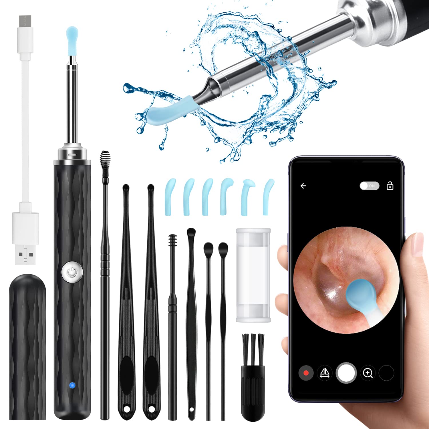  Ear Wax Removal, Ear Wax Removal Tool with 1296P HD