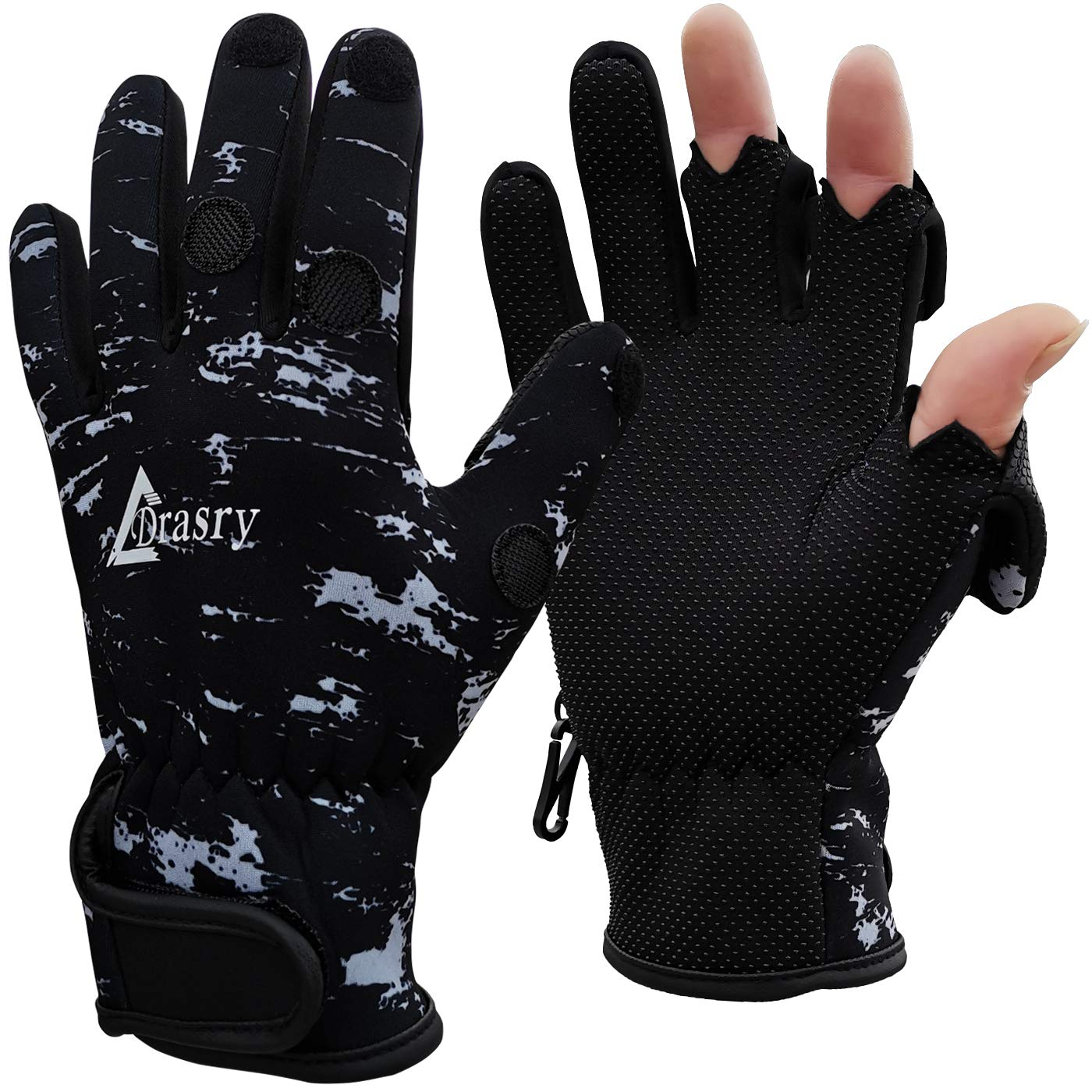 1 Pair Fishing Gloves Half Finger Anti-slip Breathable High Elastic Men  Women Outdoor Cycling Gloves Waterproof Fishing Gloves 1 Pair Camouflage