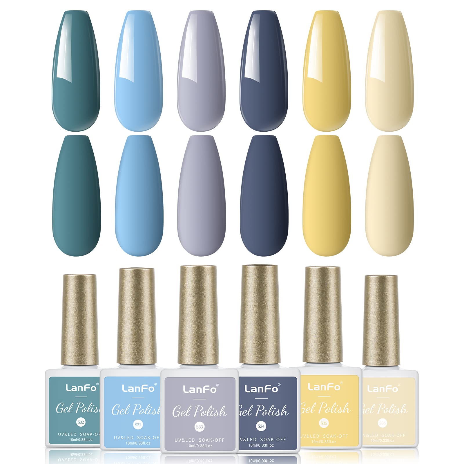 Amazon.com: Gelish Mini Spring Pure Beauty Collection (Test The Waters), Blue  Gel Nail Polish, Blue Nail Polish, 3 ounce : Beauty & Personal Care