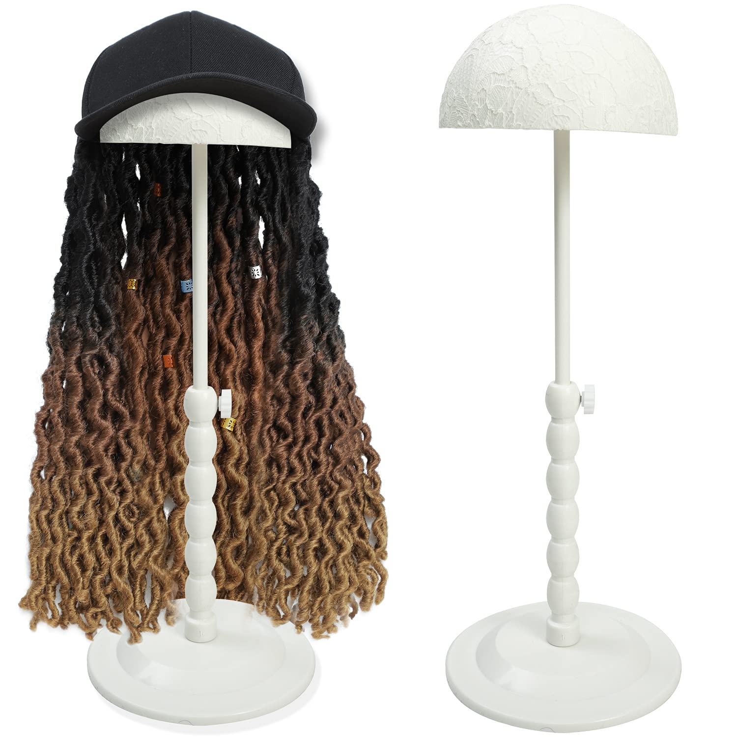 Wig Stand Wig Holder for 1 PCS Adjustable Height19.3 Inches Wig