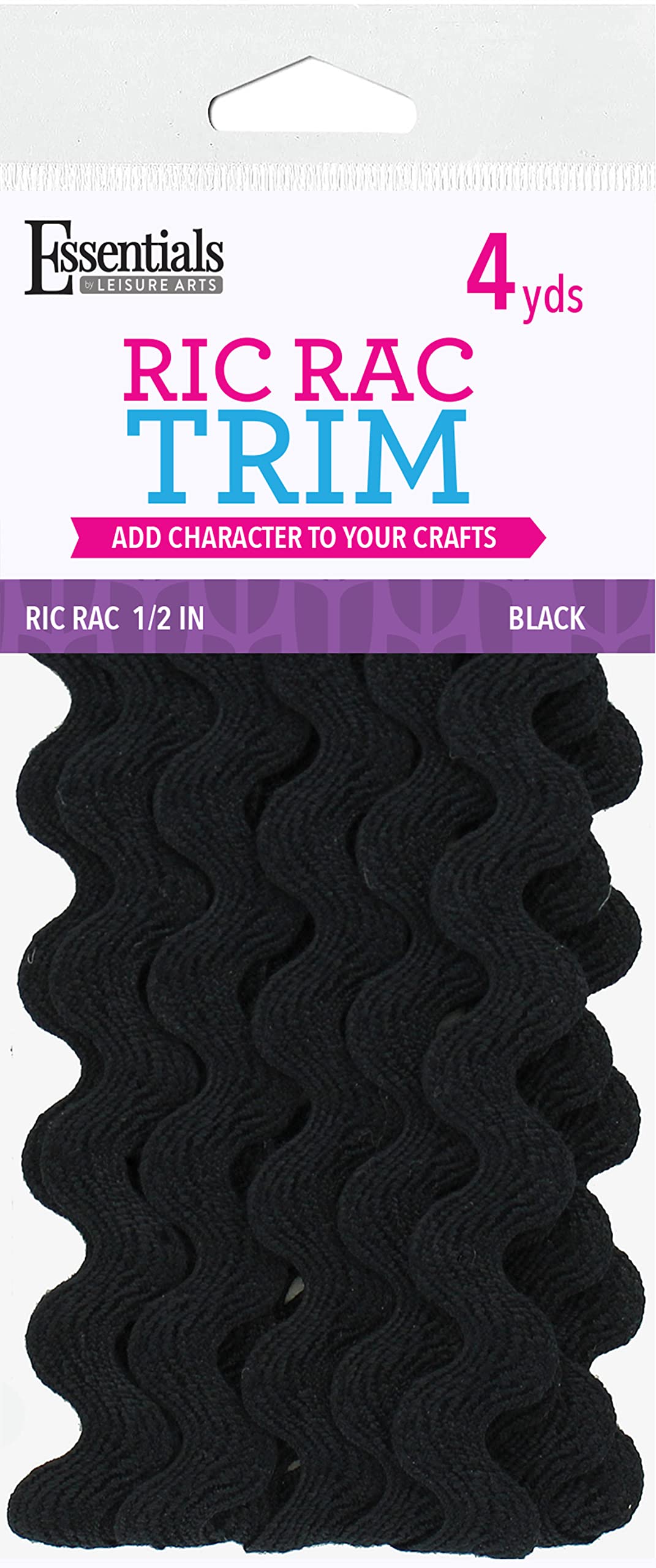 Ric Rac Trim Black