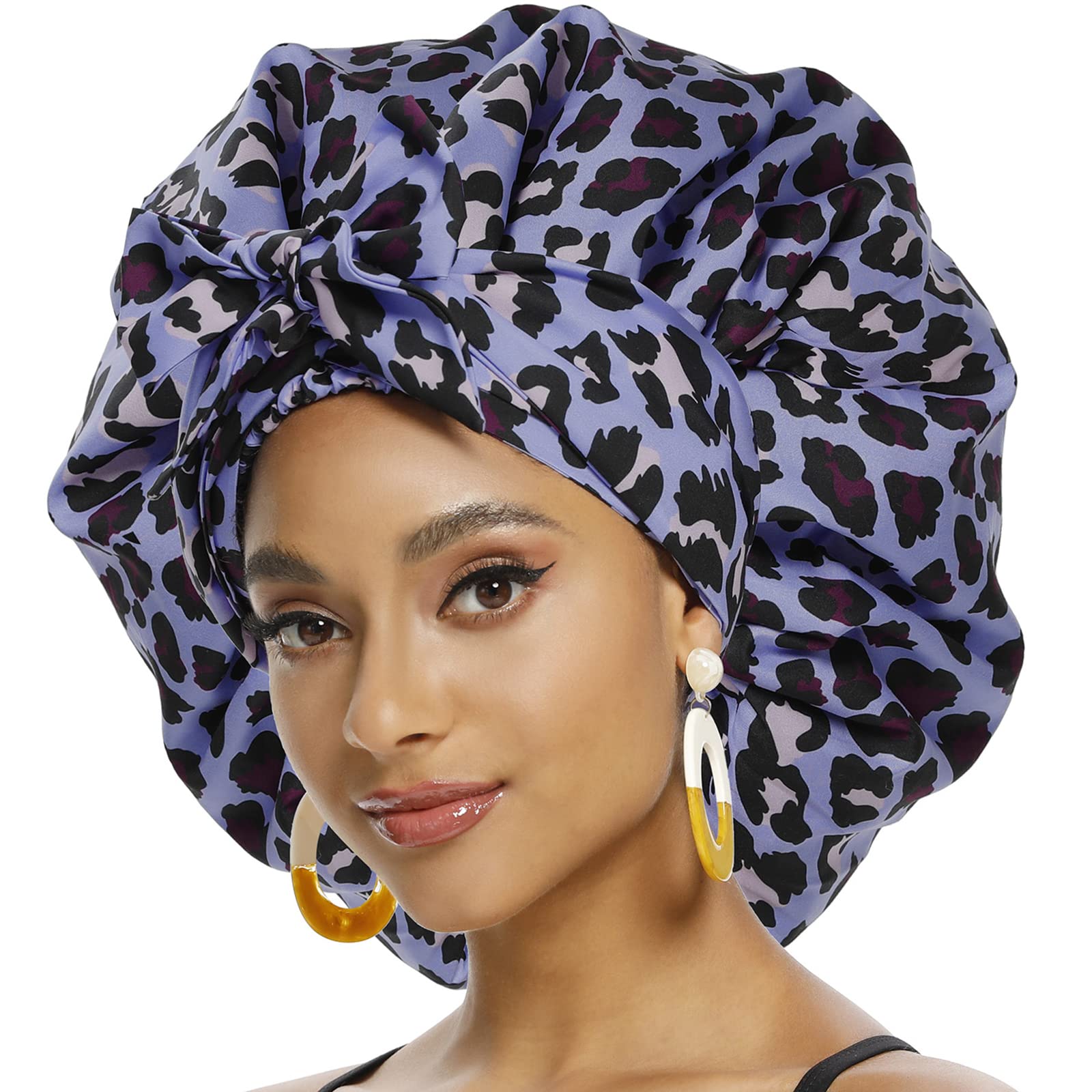 Satin Bonnets for Women, Silk Bonnet for Curly Hair, Silk Hair Bonnet for  Black Women, Satin
