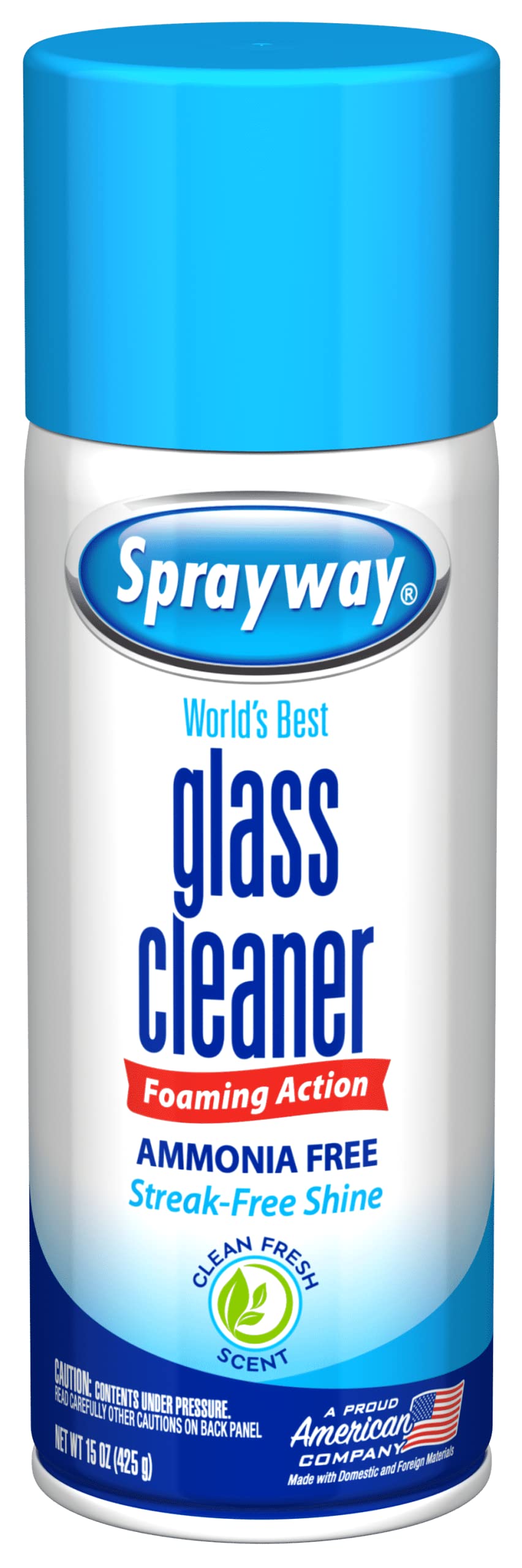 Sprayway Ammonia-Free Glass Cleaner, Foaming Action - Streakless Shine, 15  Ounce (Pack of 1)