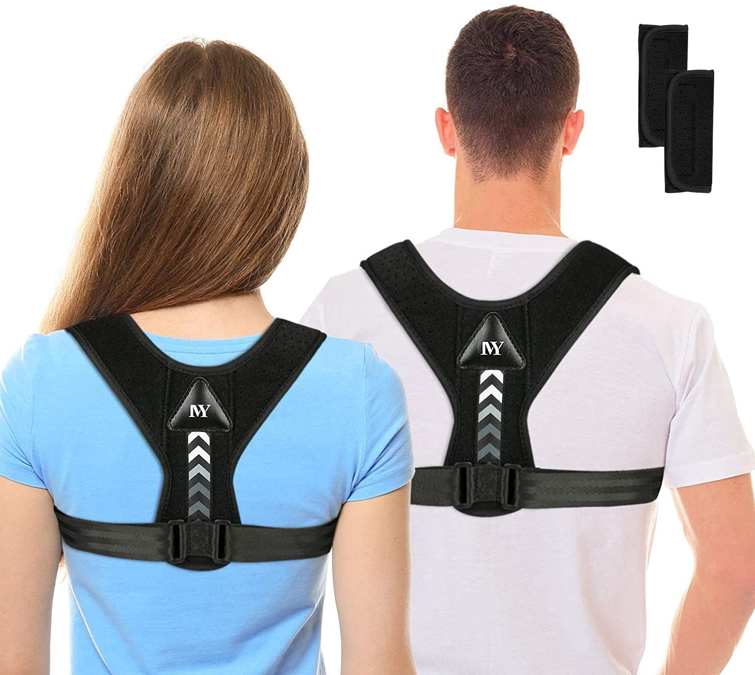 Posture Corrector Upper Back Brace Neck Shoulder Back Support Brace Pain  Relief Belt For Women Men Braces Spine Straightener Breathable Full  Adjustable Chest sizes from 25 to 48