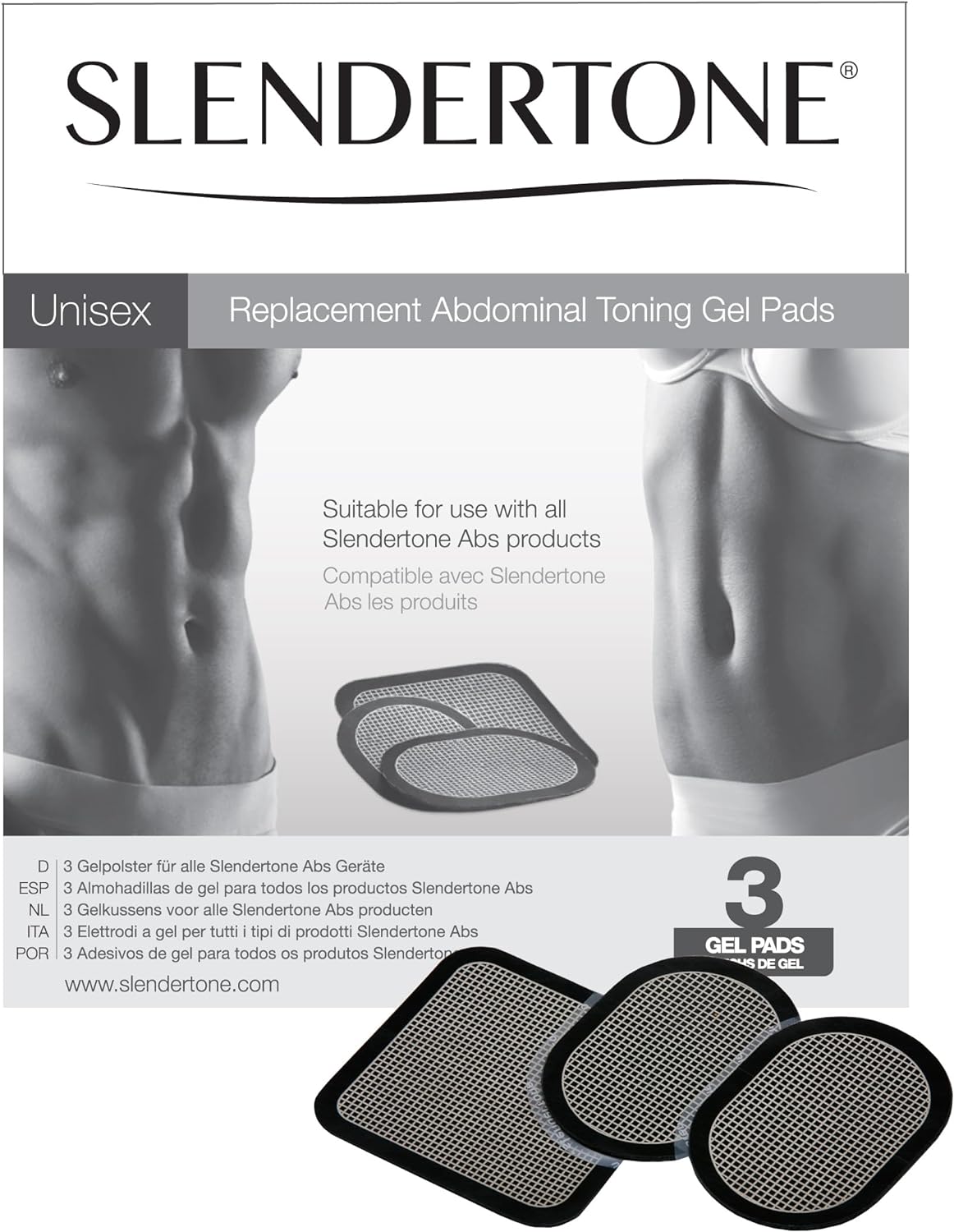 HARPIMER Electrodes Pads, Electrodes Body Pads Gel Adhesive for Slendertone  Series Abdominal Belts