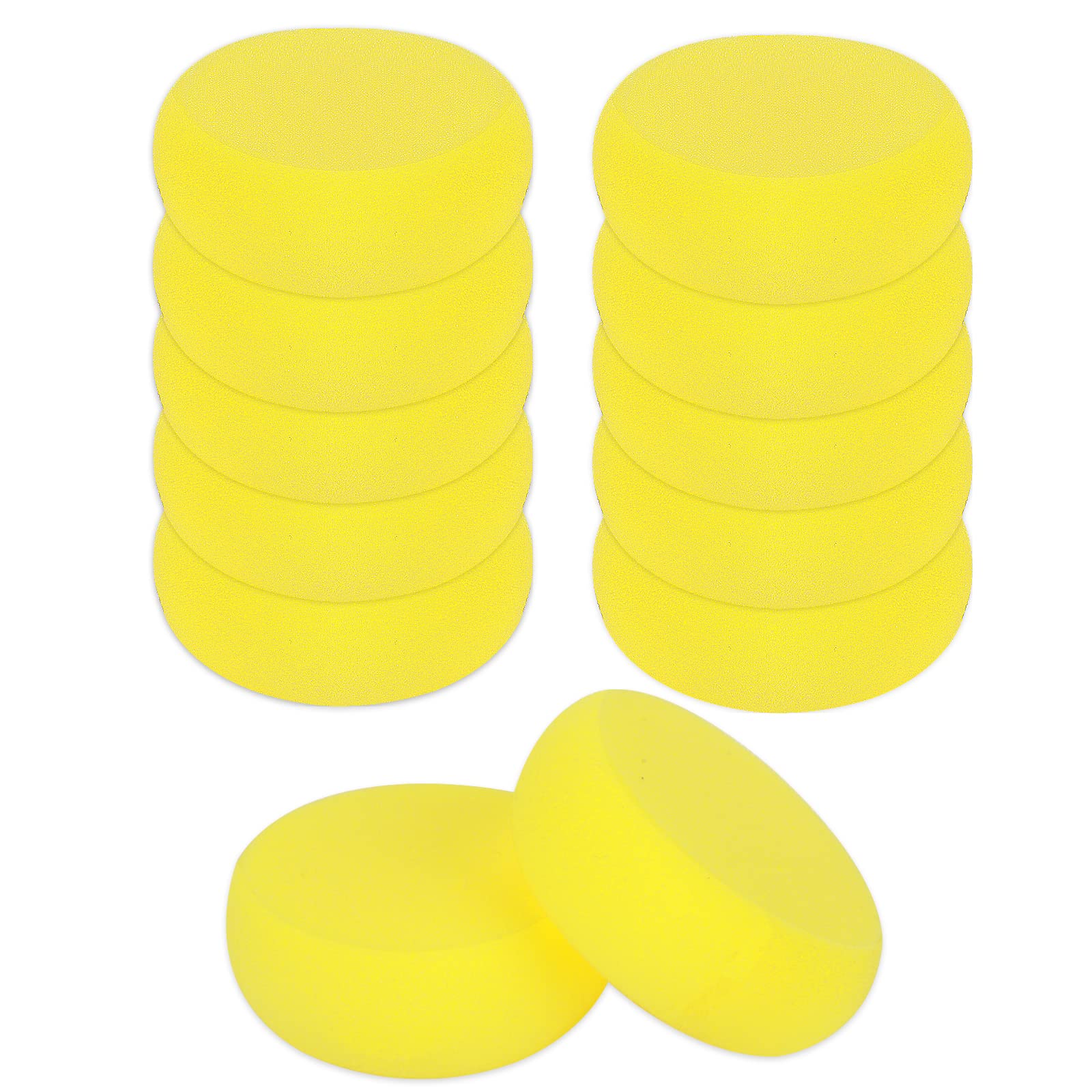 12 Pcs Yellow Round Painting Sponges Synthetic Artist Sponges Face Painting  Sponges Applicator Watercolor Pottery Sponges for Throwing Acrylic Paint  Crafts Ceramics Household Use and More(2.8 Inch)