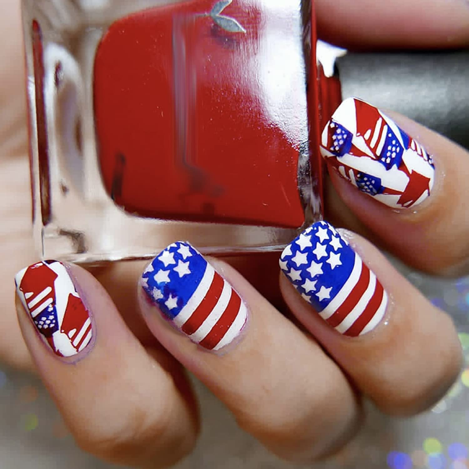 8 Sheets Patriotic Nail Wraps 4th of July Full Wrap Nail Polish Stickers American  Flag Independence Day Nail Art Stickers Self Adhesive Nail Decals Strips  with Nail File for Memorial Day