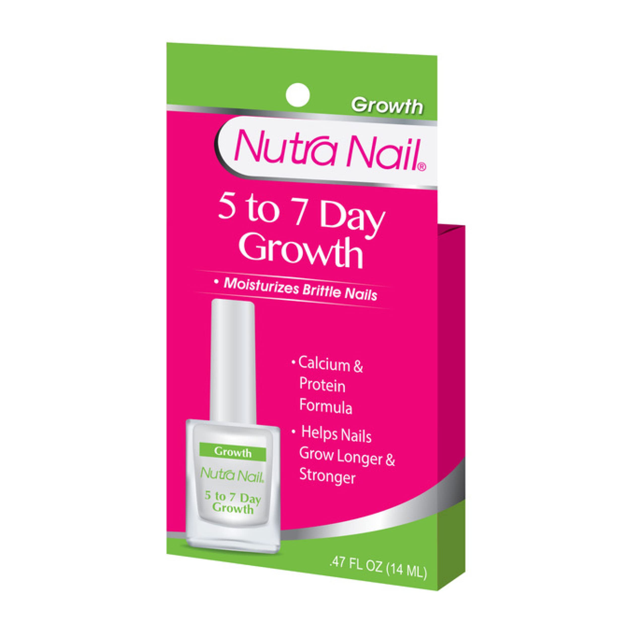 Nutra Nail 5 to 7 Day Growth Treatment - Fast Keratin Nail Strengthener  Repair Serum Formula ( fl oz)