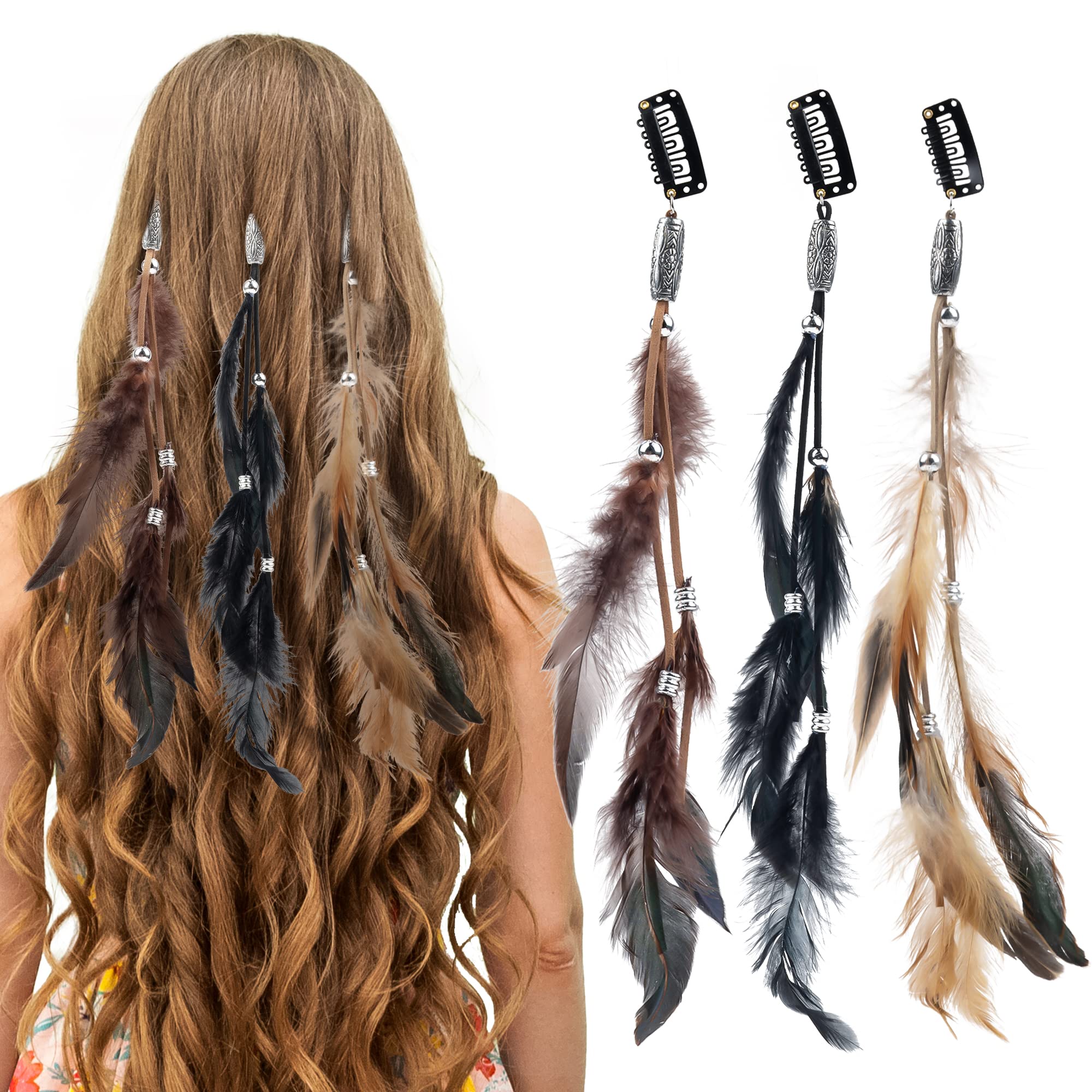 Boho Hair Feather 