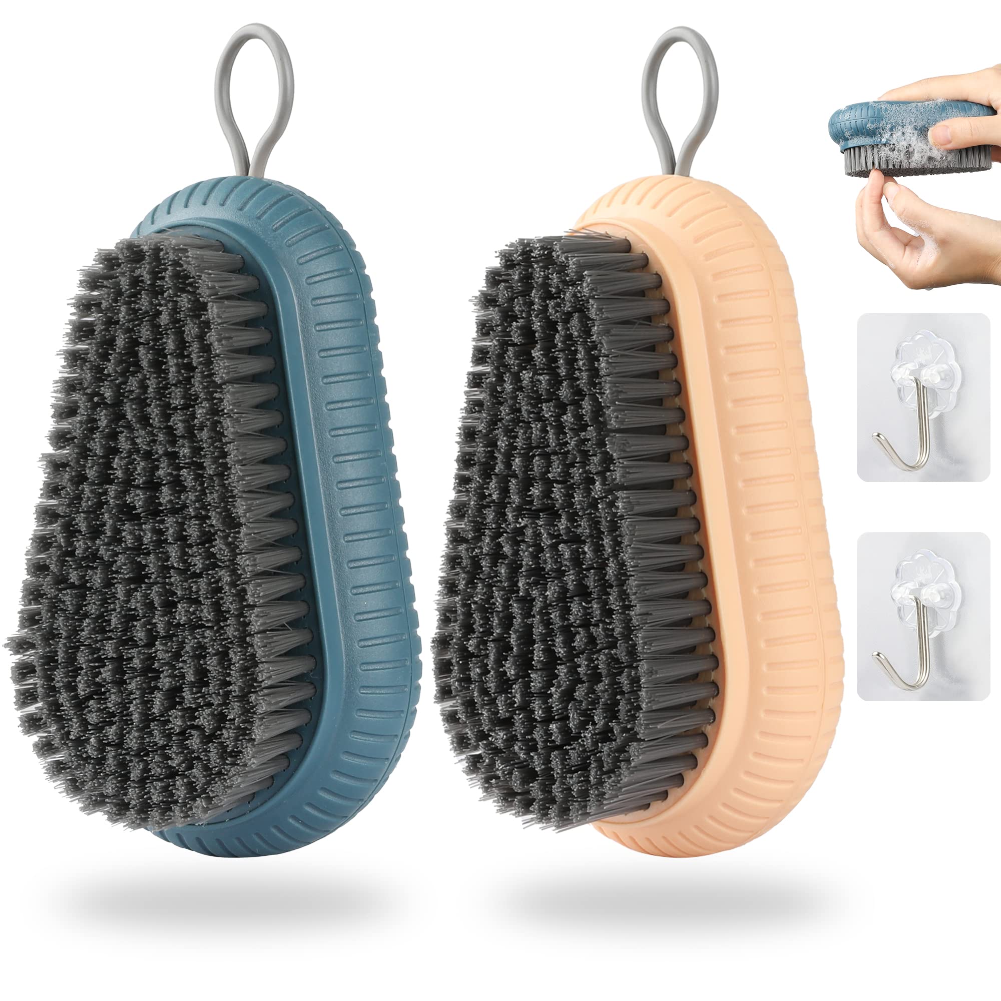 Grip Clean Heavy Duty Nail Scrub Brush Hand & Nail Cleaning Brush for Men &  Mechanics Nail Brush Cleaner Removes Tough Dirt from Hands & Under Nails Stiff  Bristle Brush w/Hand Suction