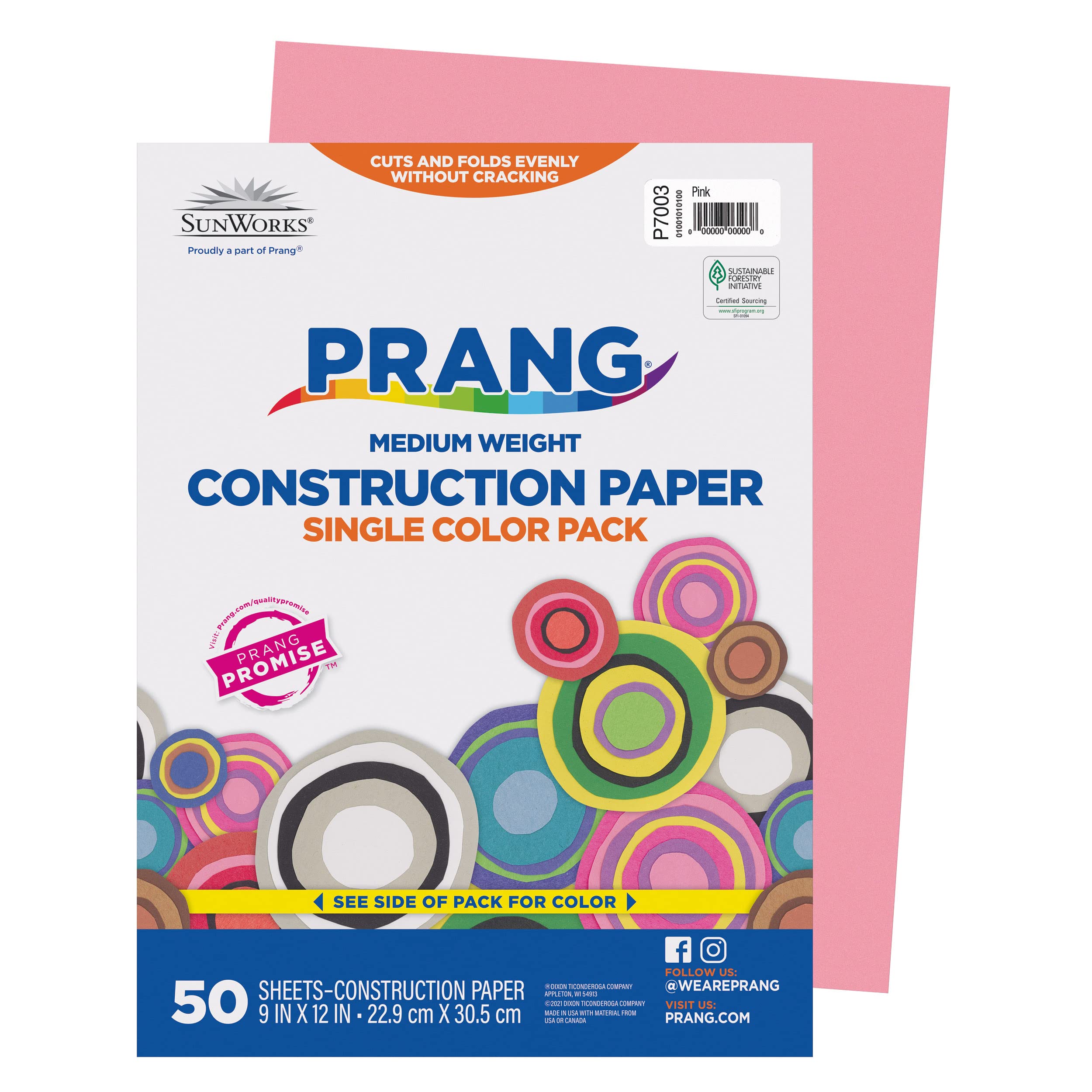  Prang (Formerly SunWorks) Construction Paper, 10 Assorted  Colors, 12 x 18, 100 Sheets : Large Construction Paper : Arts, Crafts &  Sewing