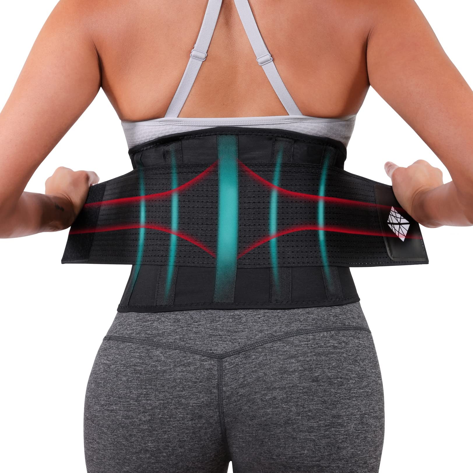 NeoHealth Breathable & Light Lower Back Brace, Waist Trainer Belt, Lumbar  Support Corset, Posture Recovery & Pain Relief, Waist Trimmer Ab Belt, Exercise Adjustable, Women & Men