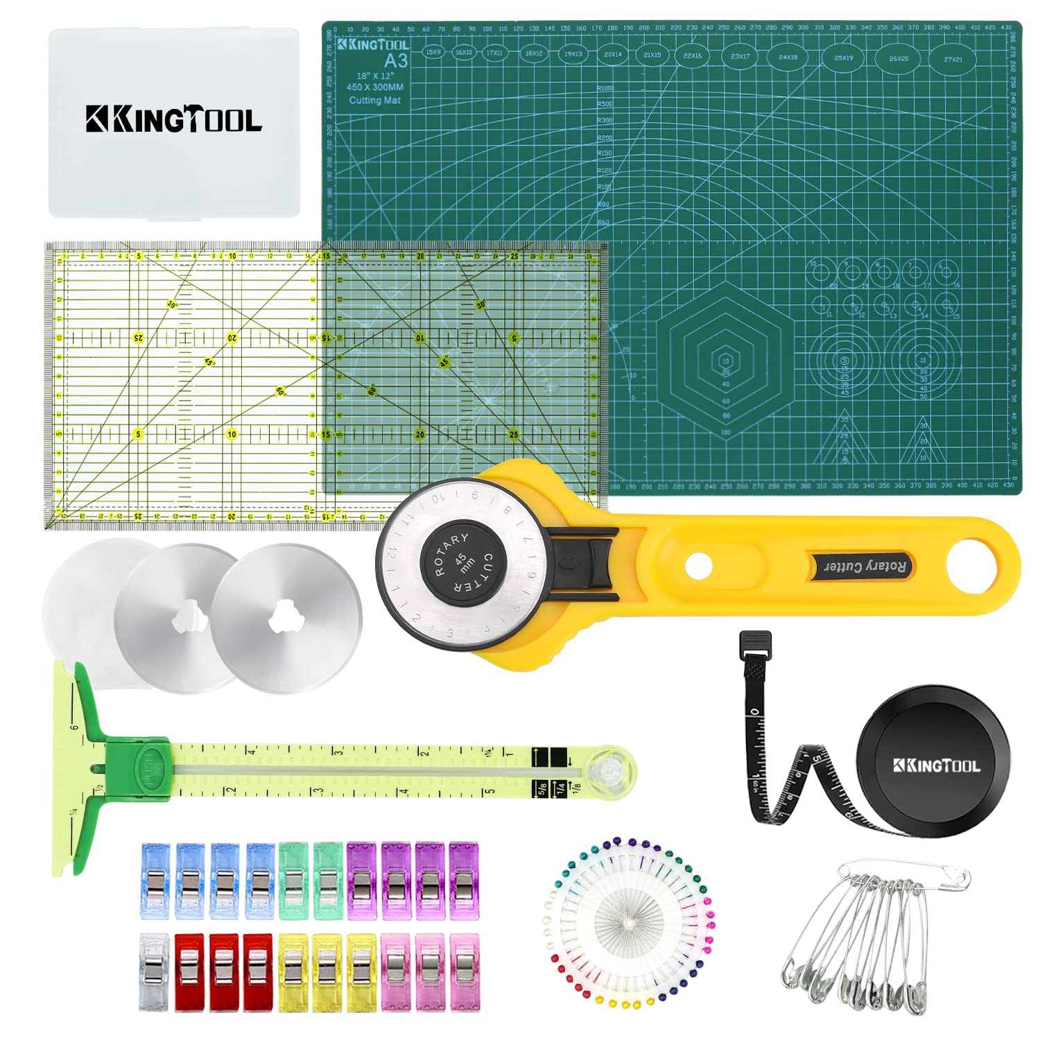 Rotary Cutter Set with Blades and Self Healing Mat - Crafts, Sewing,  Quilting