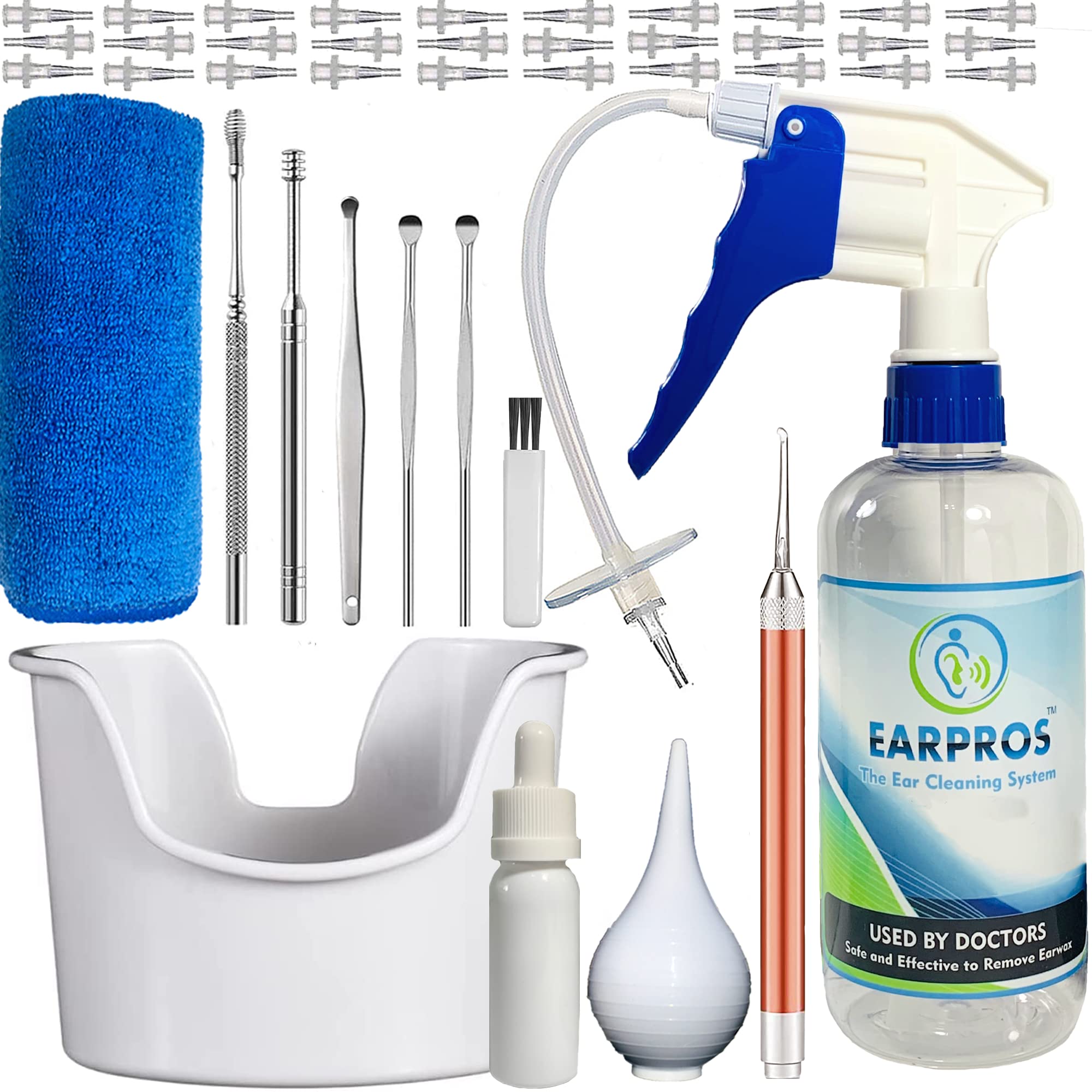 EARPROS Ear Wax Removal Tool Kit Ear Cleaning System Ear Irrigation Ki