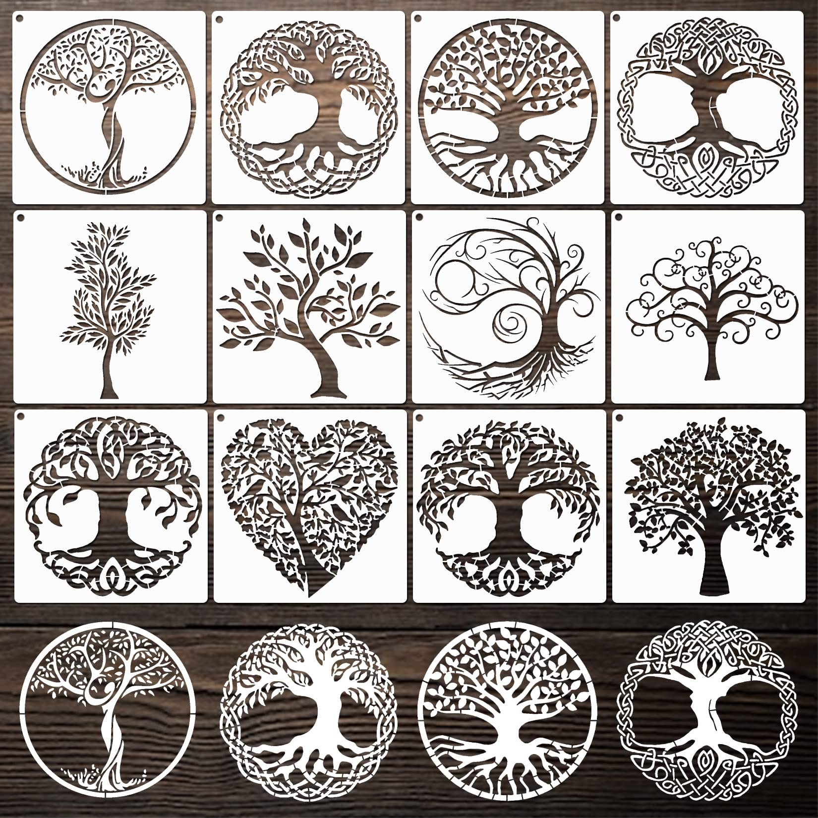 Tree Stencils Tree of Life Stencil for Painting on Wood Airbrush Natural  Plants Small Palm Tree