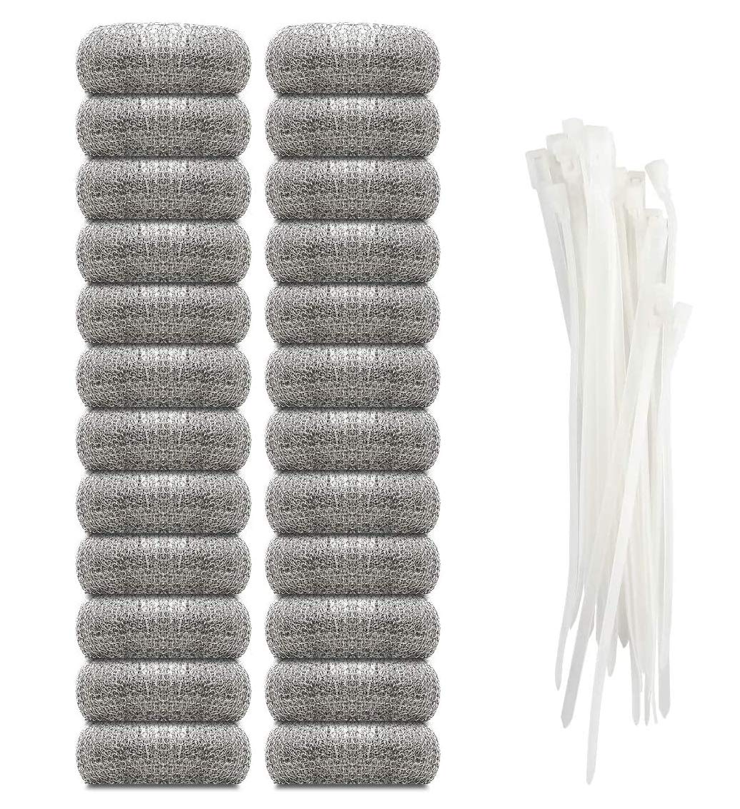 24 Pieces Lint Traps Stainless Steel Washing Machine Lint Snare