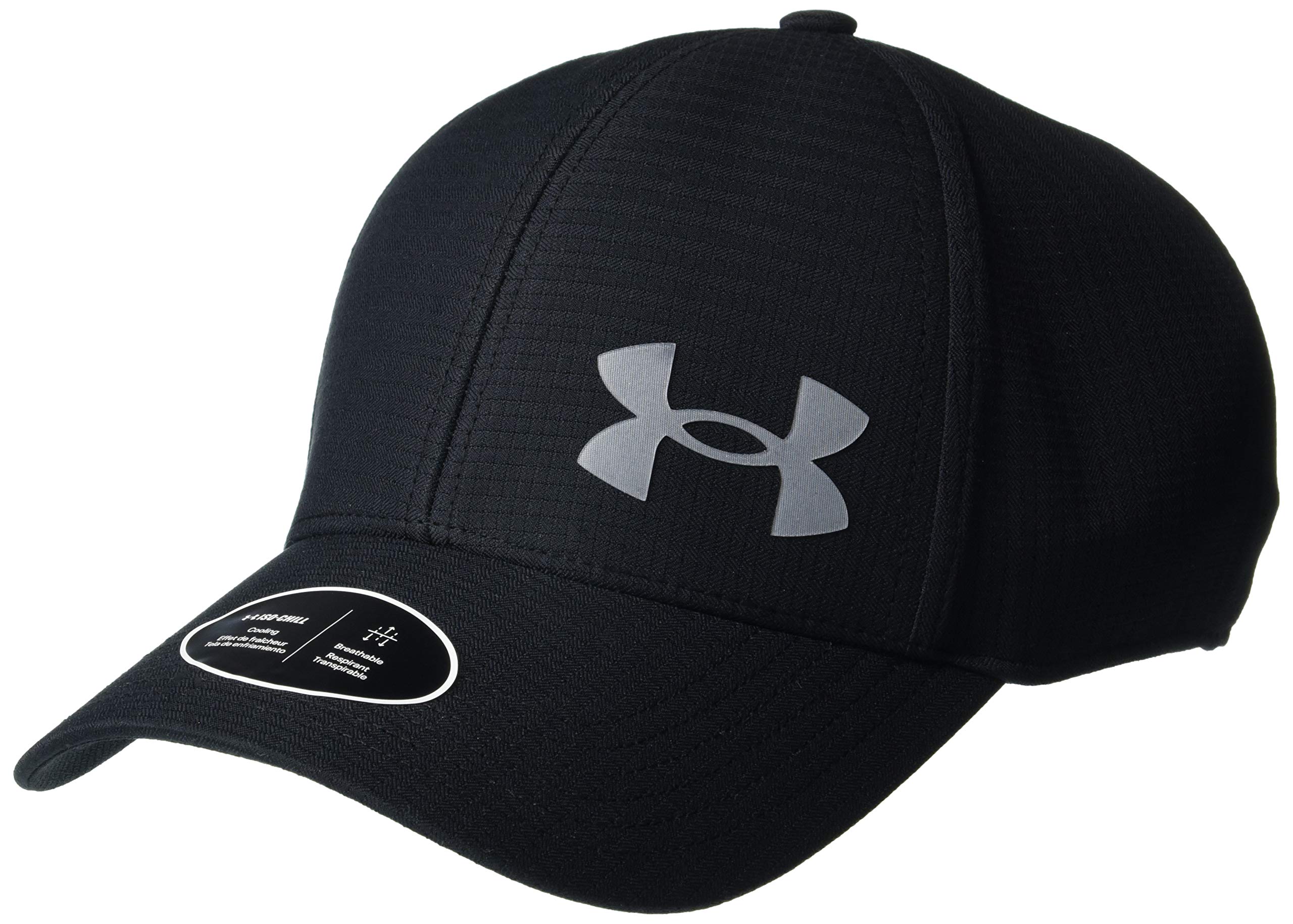 Under Armour Men's Iso-chill ArmourVent Fitted Baseball Cap Black  (001)/Pitch Gray X-Large-XX-Large