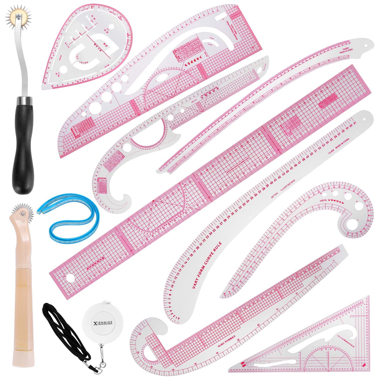 13PCS Styling Sewing French Curve Ruler Set, Dress India