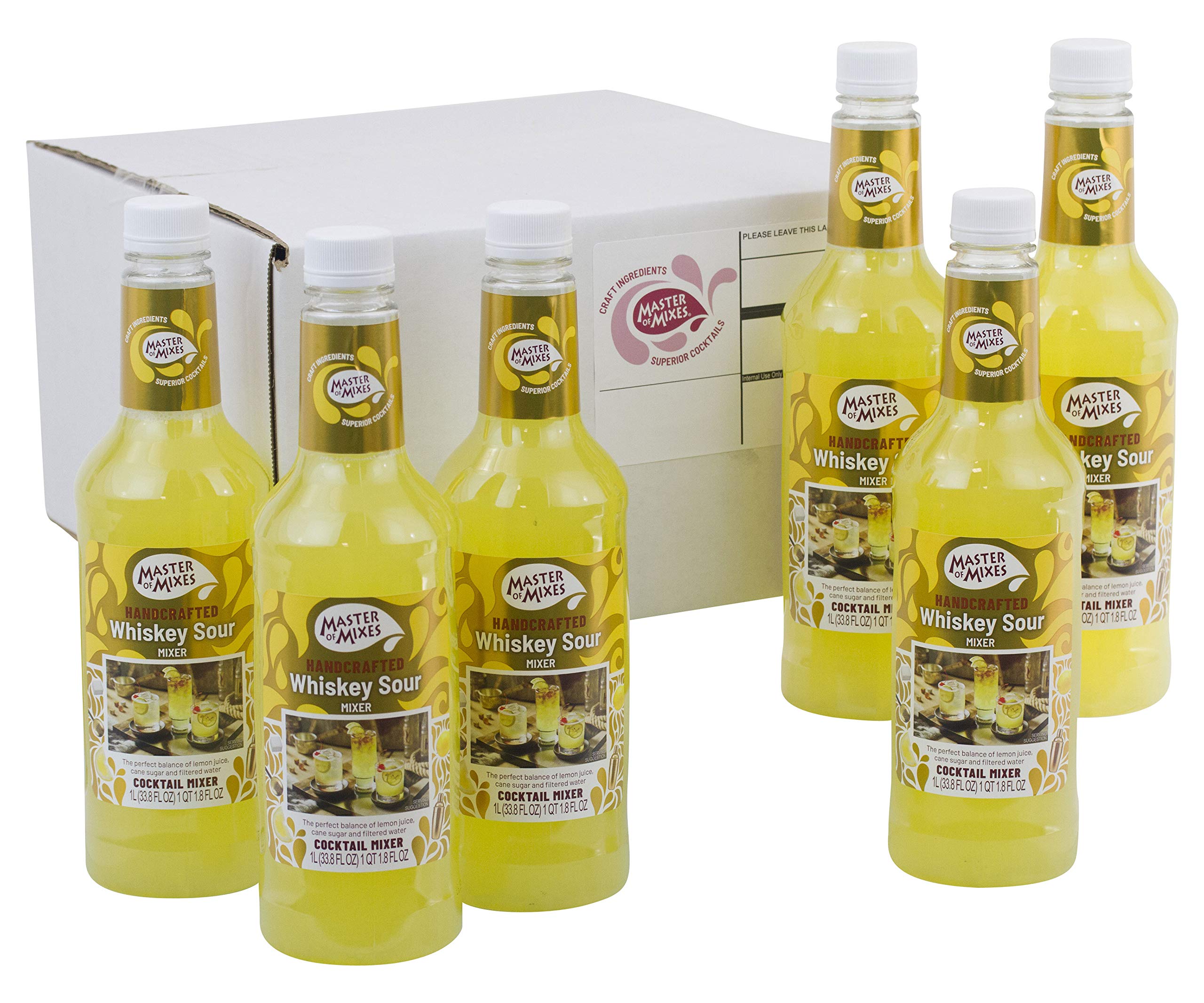 Master of Mixes Whiskey Sour Drink Mix, Ready To Use, 1 Liter Bottle