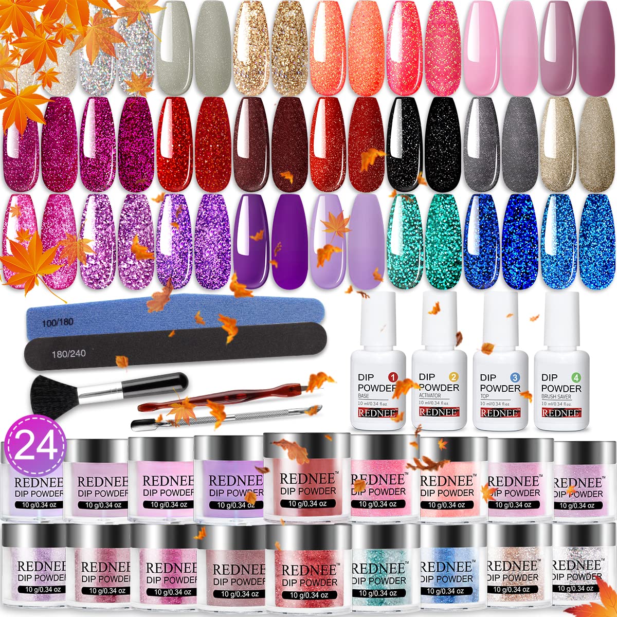 SNS Dipping Powder Starter Kit (for Gelous Colours) SNS Nails Australia |  Dip-powder-nail-kit Starter 12 Colors Quick Drying Dipping Powder Set |  