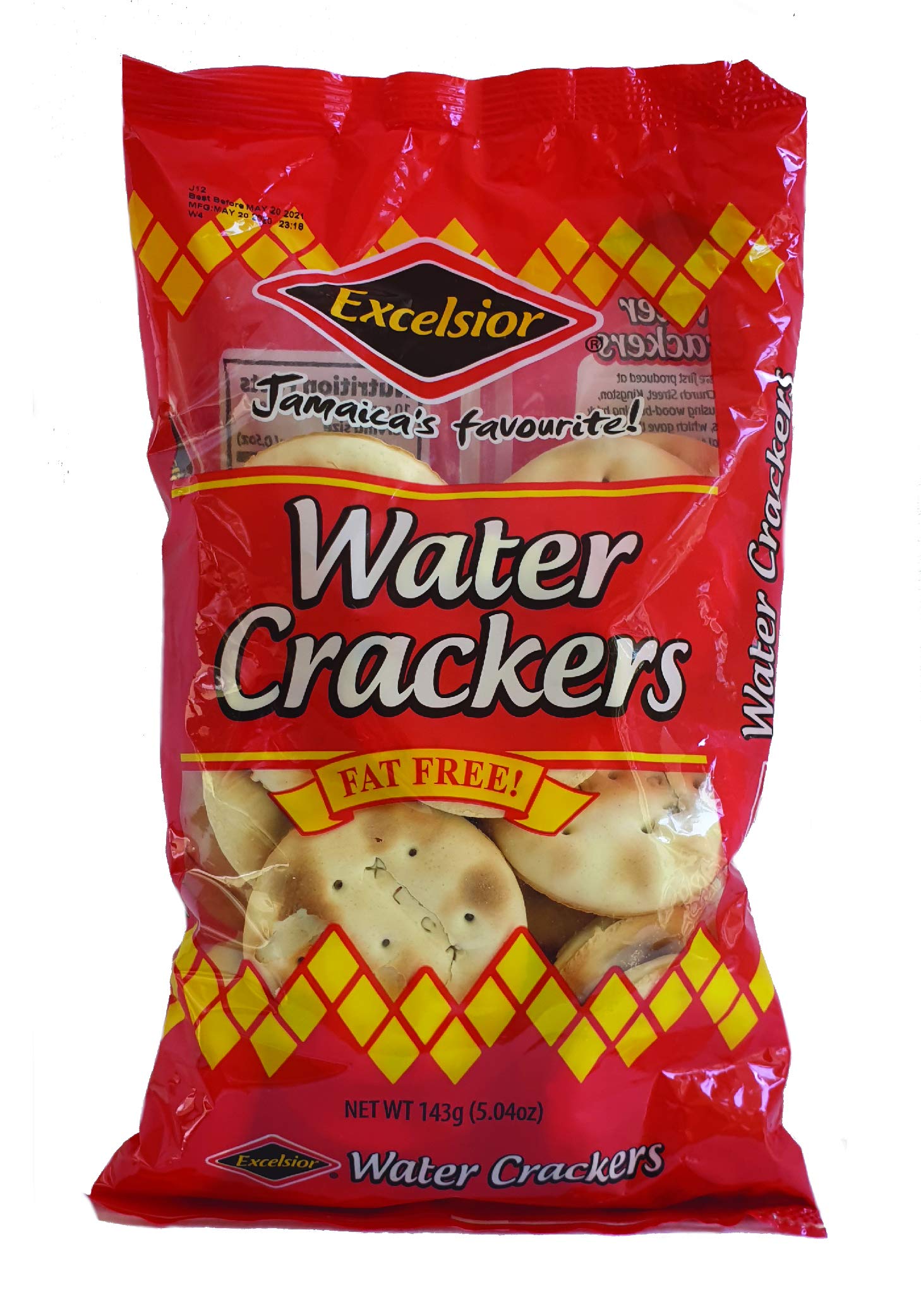 Excelsior Water Crackers 5.04oz Pack of Six (6 Pack)