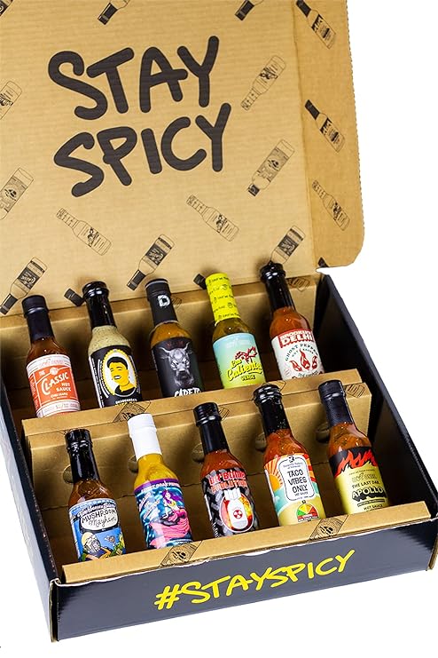  Hot Ones Season 20 Lineup, Hot Sauce Challenge Kit Made with  Natural Ingredients, Unique Condiment Gift Box is the Ultimate Variety Pack  for Spice Lovers, 5 fl oz Bottles Produced