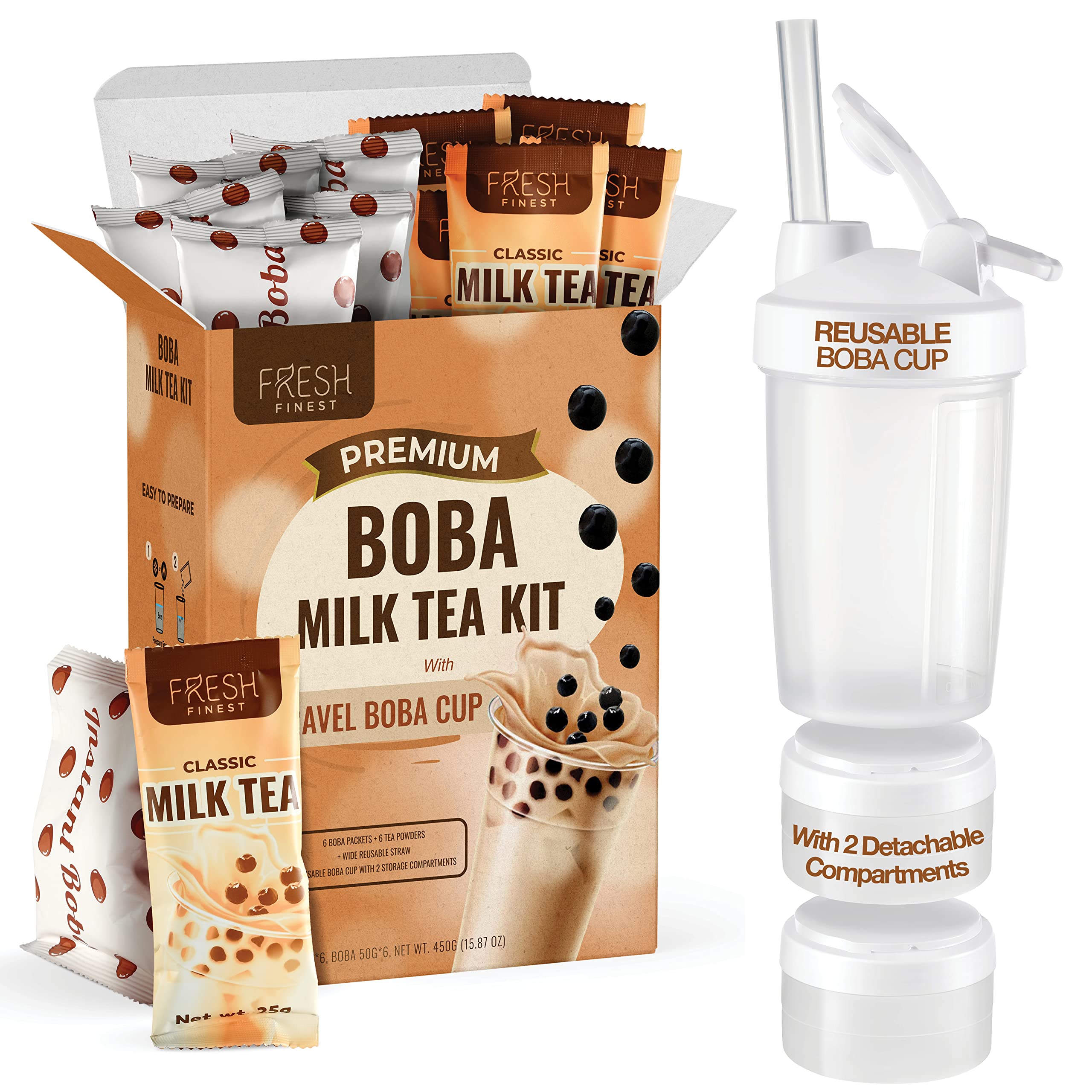 Acc U Rate 172-Piece Boba Bubble Tea Straws