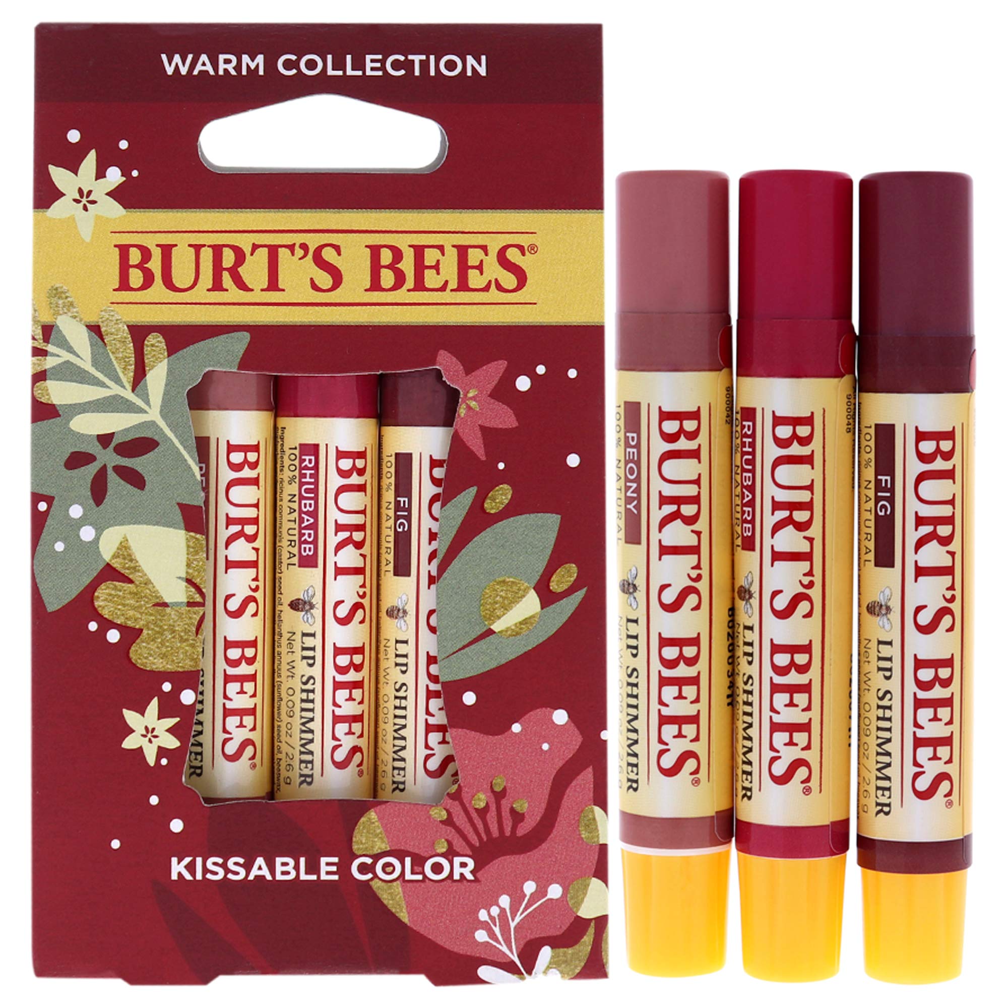 Burts Bees Kissable Color Warm Collection Unisex Lip Shimmer Peony