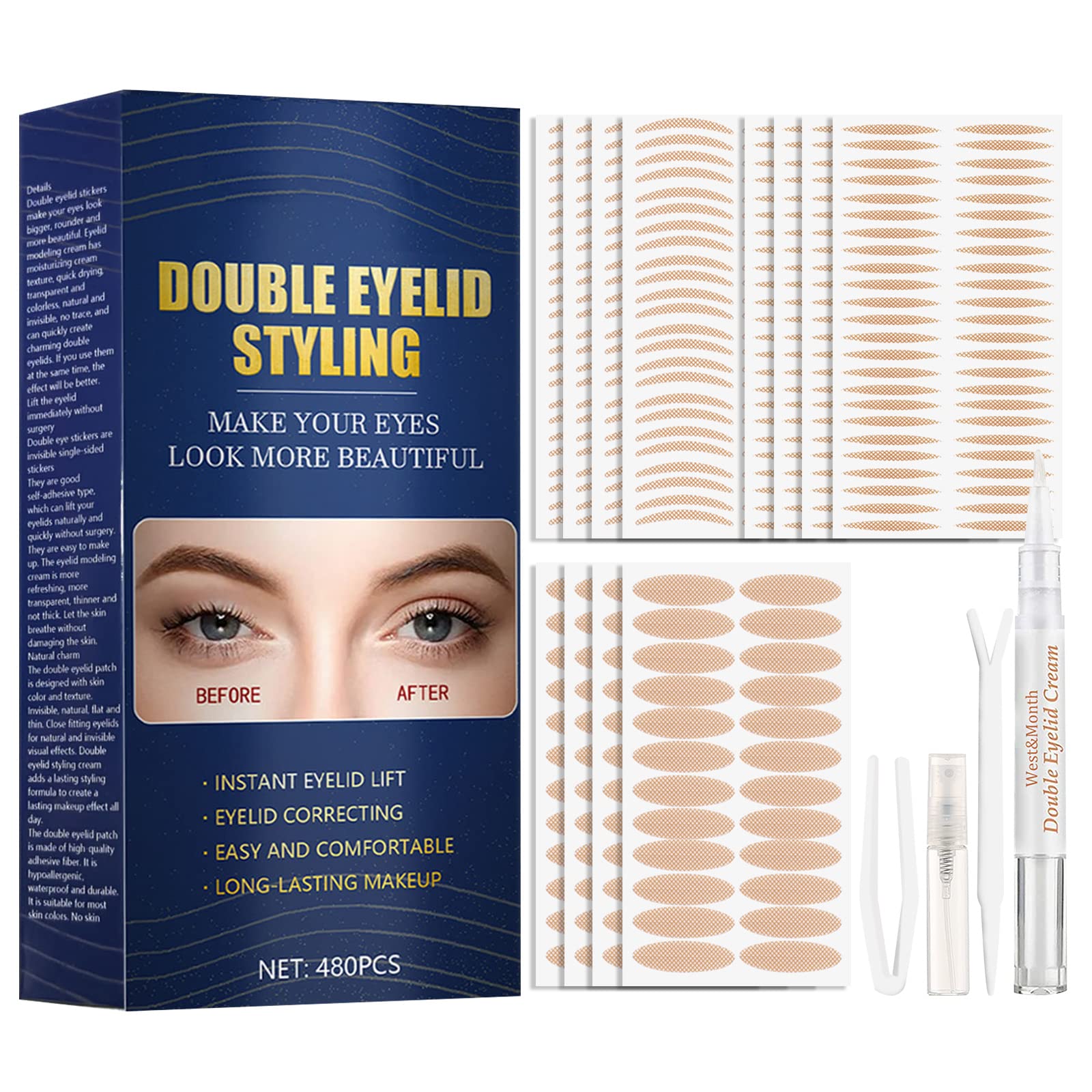 Eyelid Tape Invisible Double Eyelid Lifter Strips Waterproof
