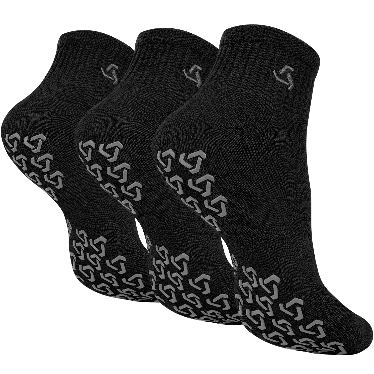 5 Pairs Non Slip Grip Socks For Women Men Yoga Pilates Hospital Slipper  Socks