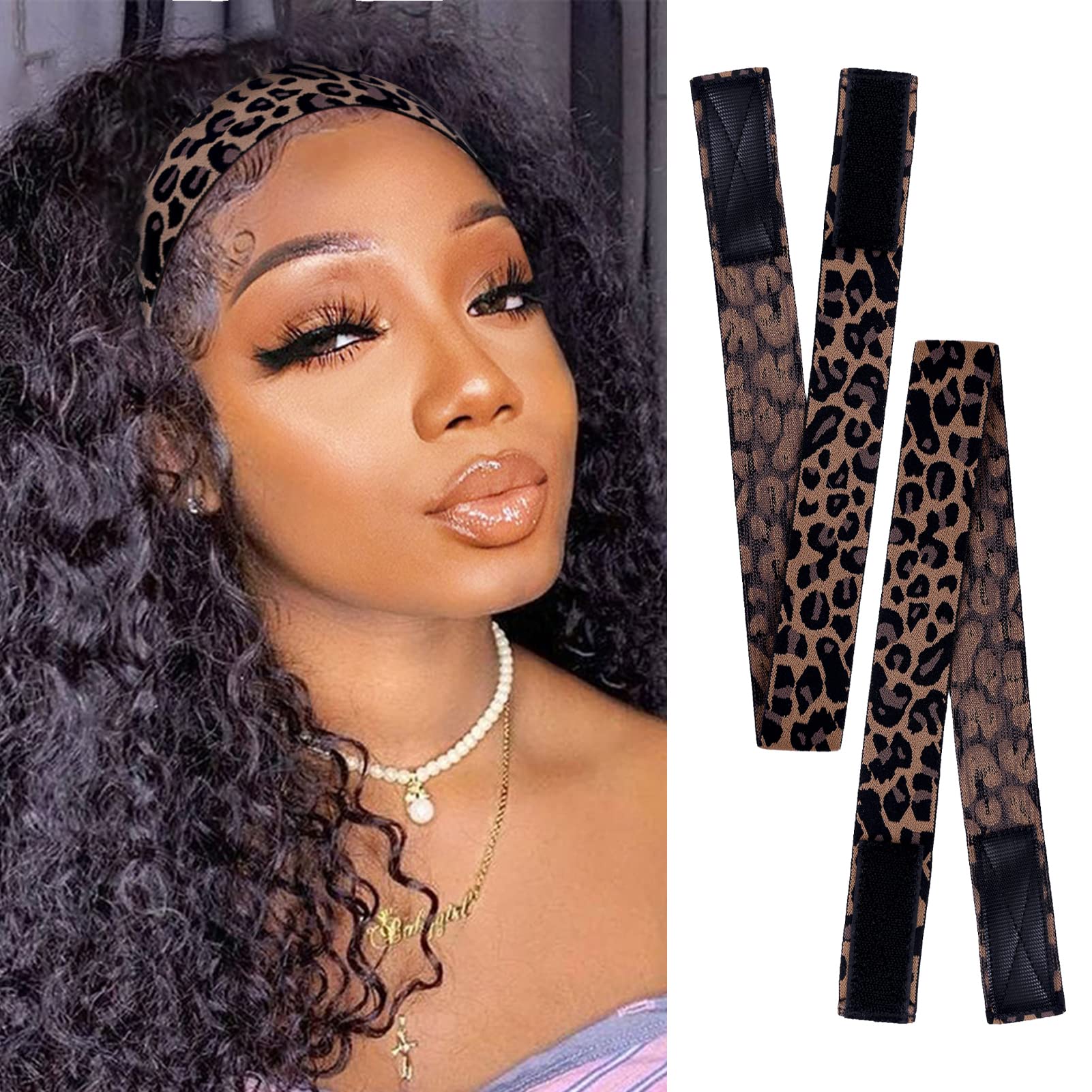 Wig Bands For Edges Lace Band With Ear Muffs Black Melting Band For Lace  Wig Adjustable Elastic Bands With Merry Christmas Print - AliExpress