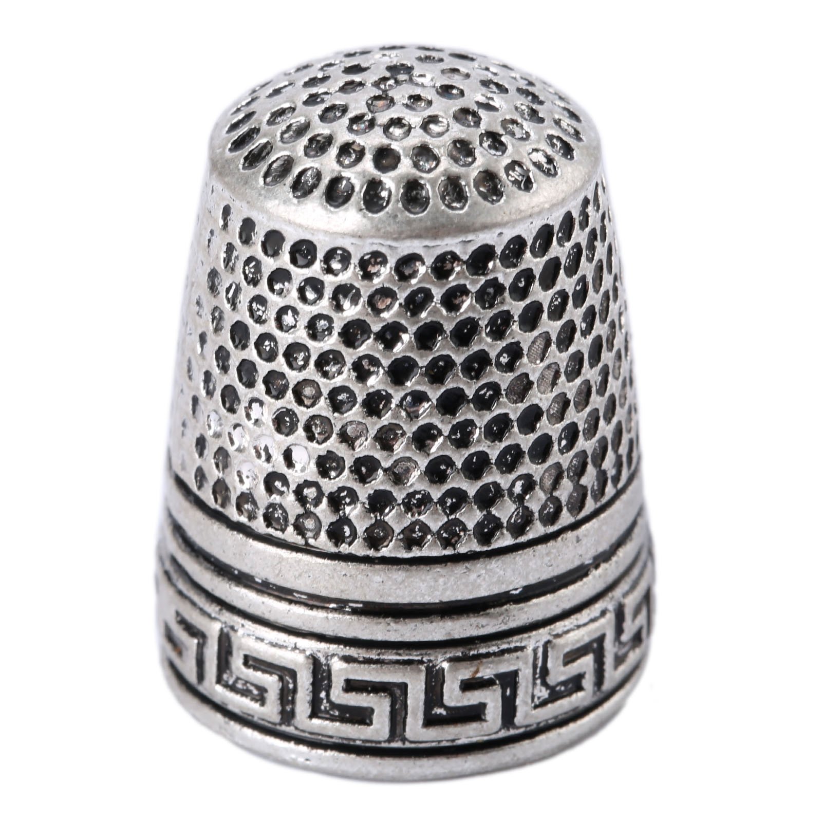 Antique Sewing Thimble Metal Fingertip Protector Finger Shield Ring  Quilting Craft Accessories DIY Sewing Tools Silver