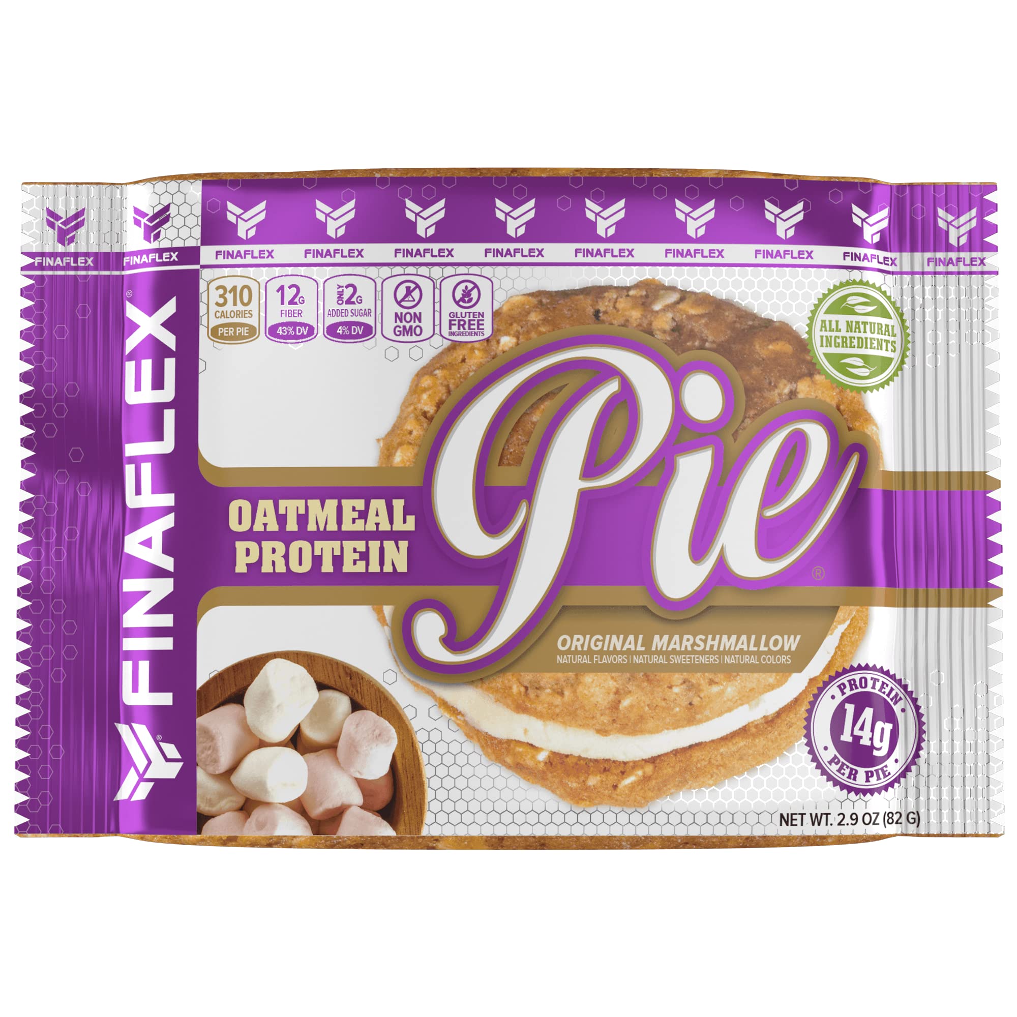 Oatmeal Protein Pie, All Natural Soft and Chewy Non GMO Protein Snack
