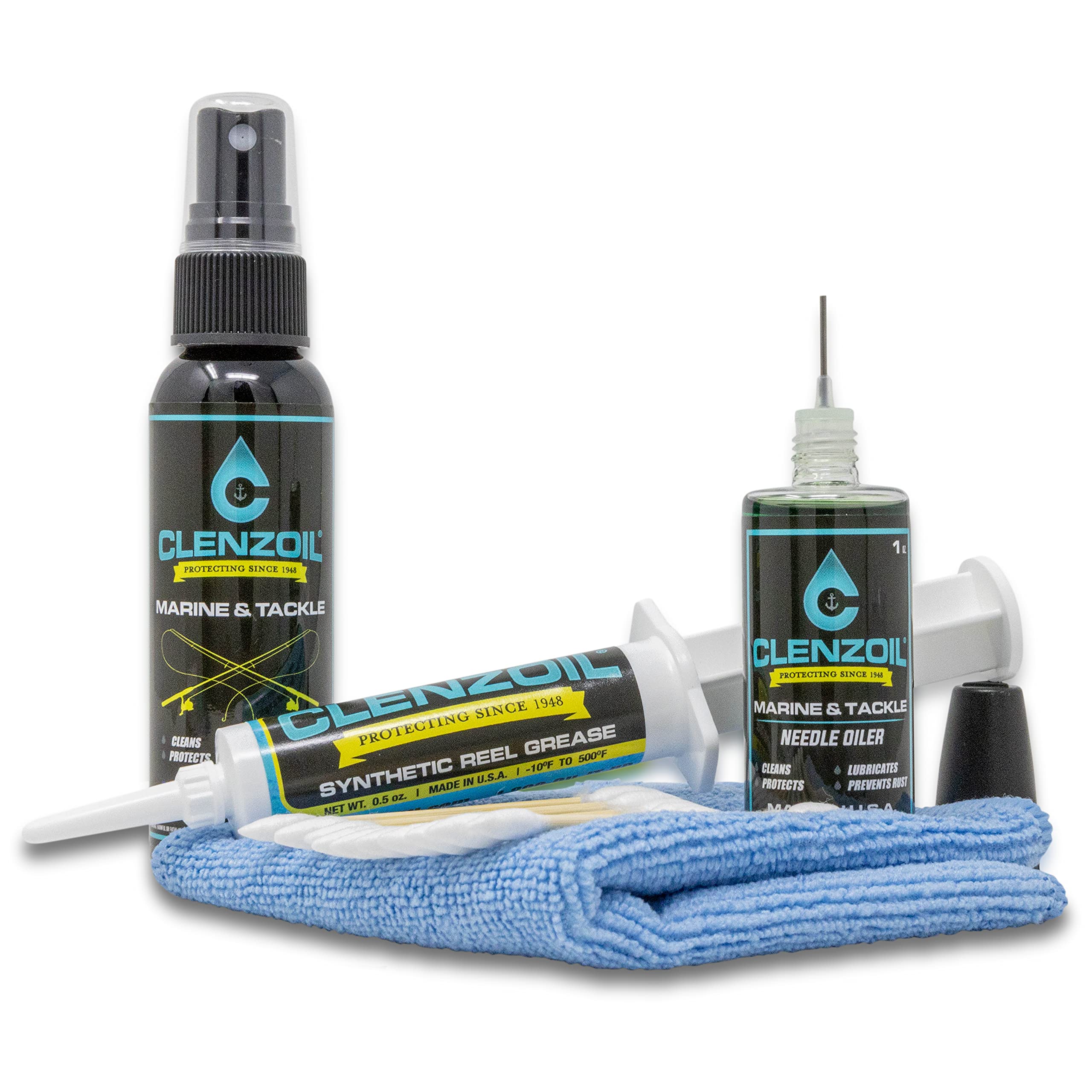 CLENZOIL Marine & Tackle Fishing Reel Oil, Bearing Oil Cleaner