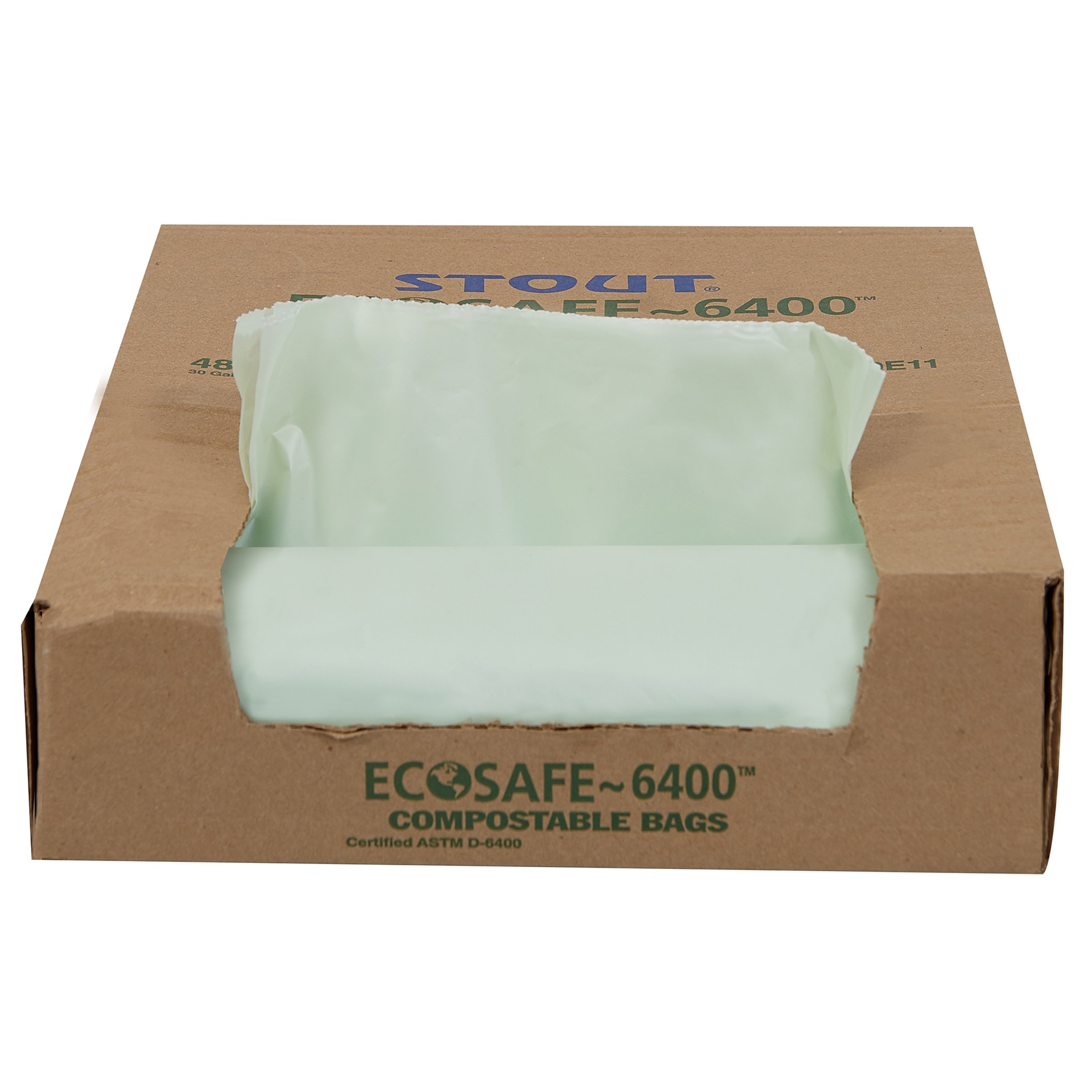 Stout® by Envision™ EcoSafe-6400 Bags, 64 gal, 0.85 mil, 48