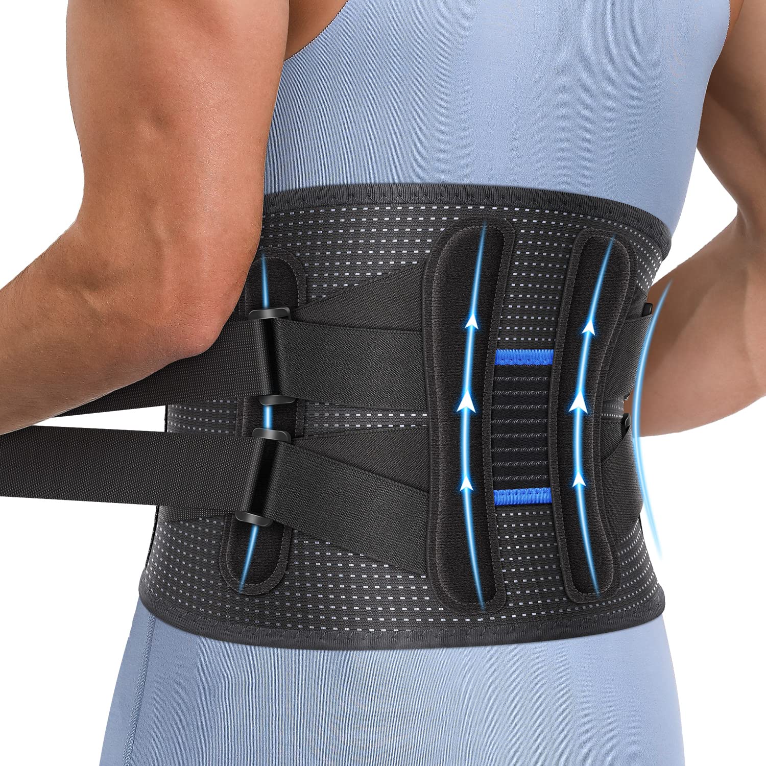 Fit Geno Back Brace for Men and Women Lower Back, Instant Back