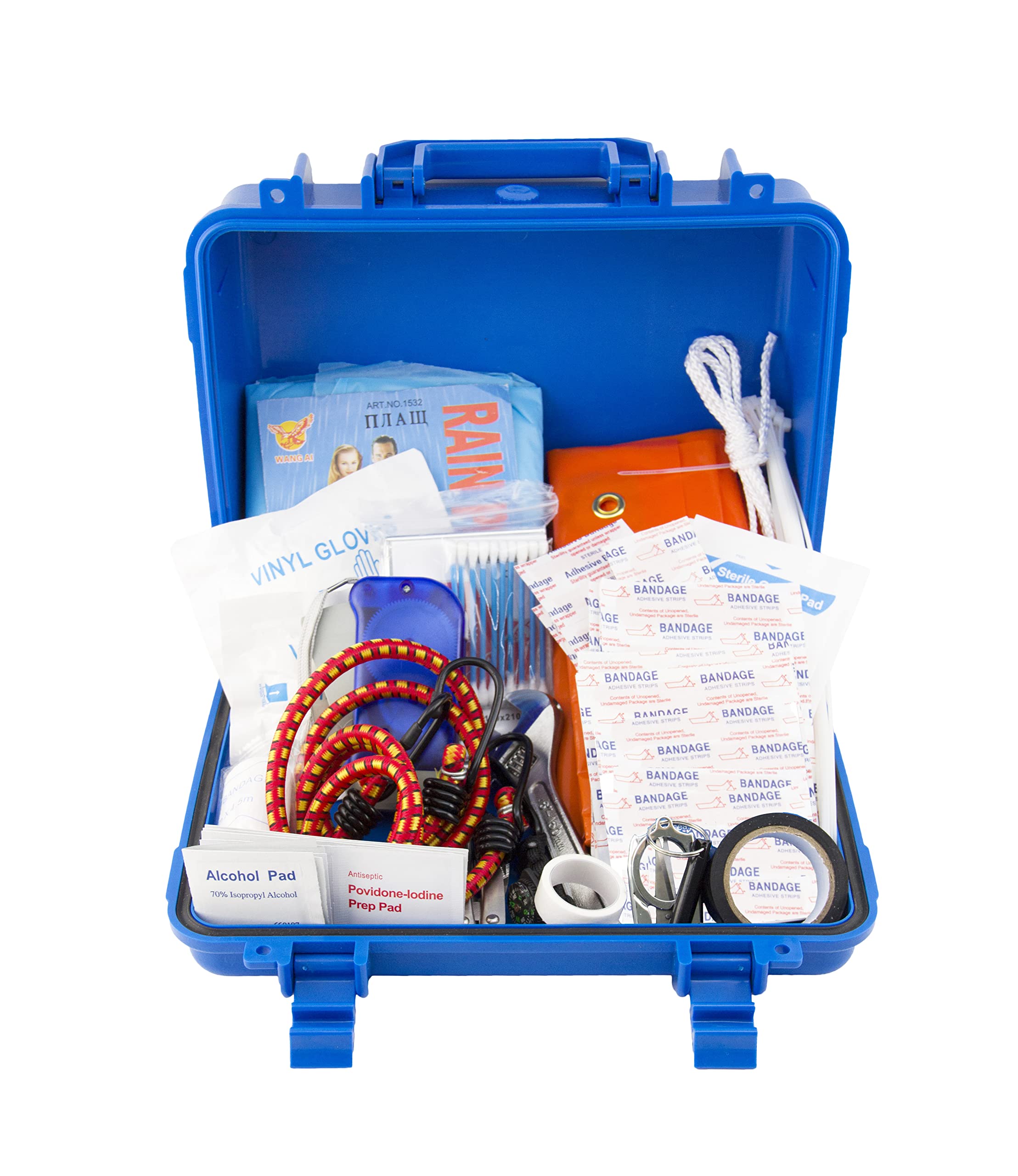 Always Prepared Marine First Aid Kit - Waterproof Storage Case with First  Aid Kit & Emergency Survival Supplies - Ideal for Boats Sailing and Coastal  Guard Approved