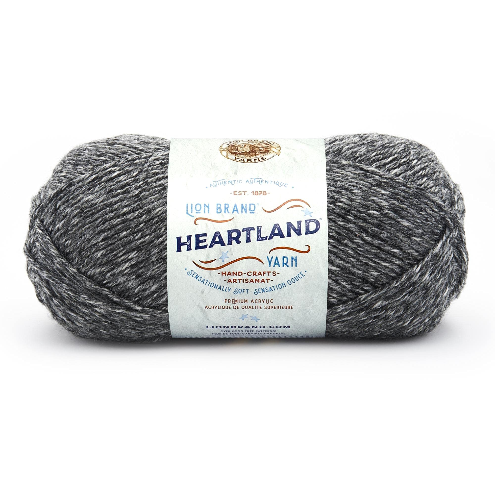 Lion Brand Yarn Heartland Yarn for Crocheting Knitting and Weaving Multicolor  Yarn 1-Pack Great Smoky Mountains 1 Pack Great Smokey Mountains