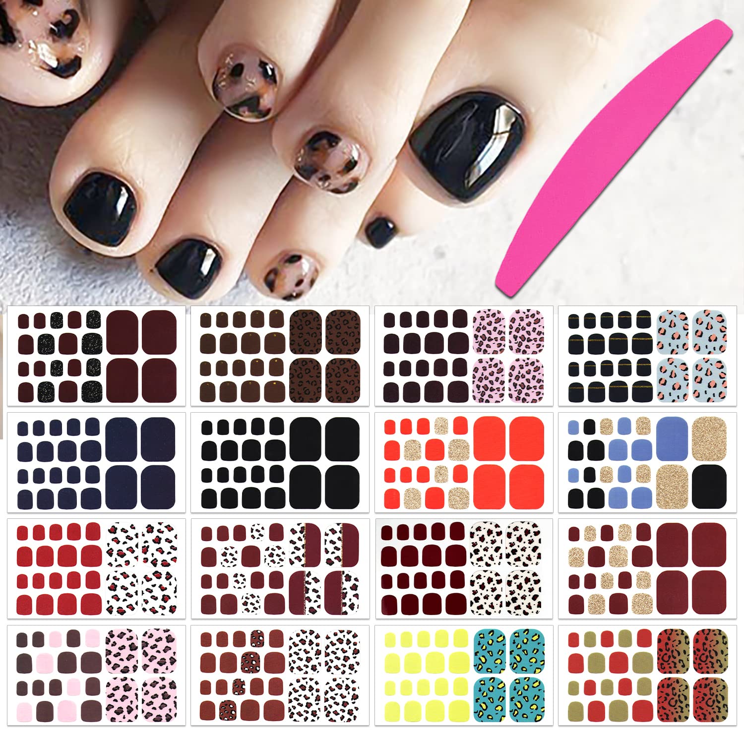  SILPECWEE Nail Number Stickers for Women Kids Nail Art