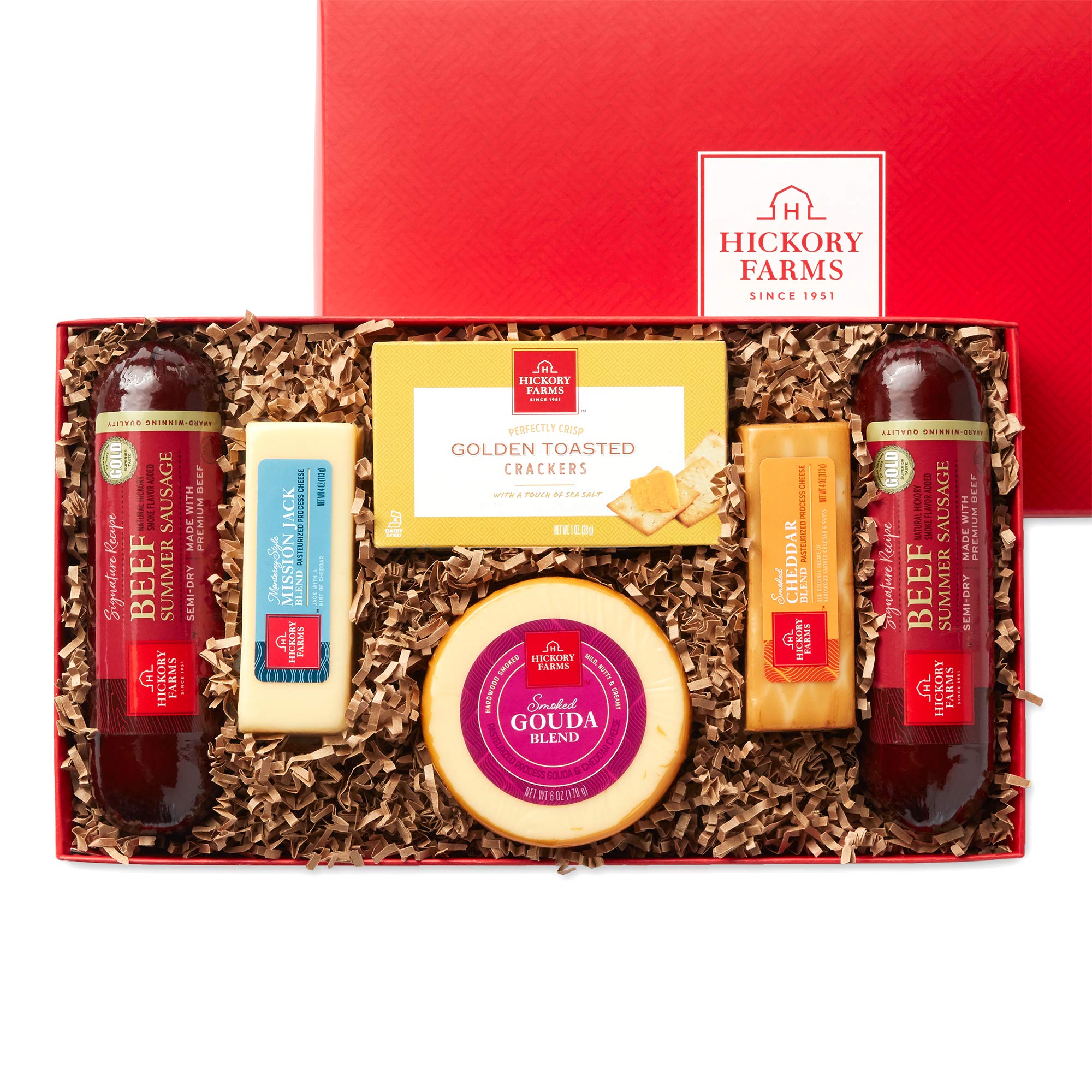 Meat & Cheese Favorite Flavors Gift Basket | Meat & Cheese Gifts | Hickory Farms