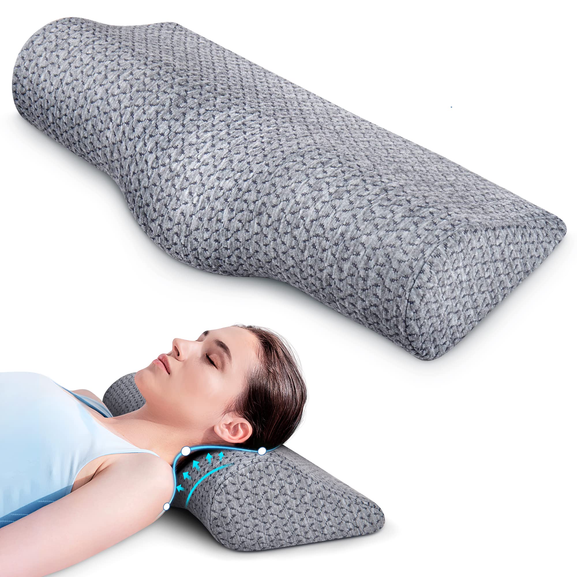 Neck Roll Pillow  Neck roll pillow, Roll pillow, Neck support pillow