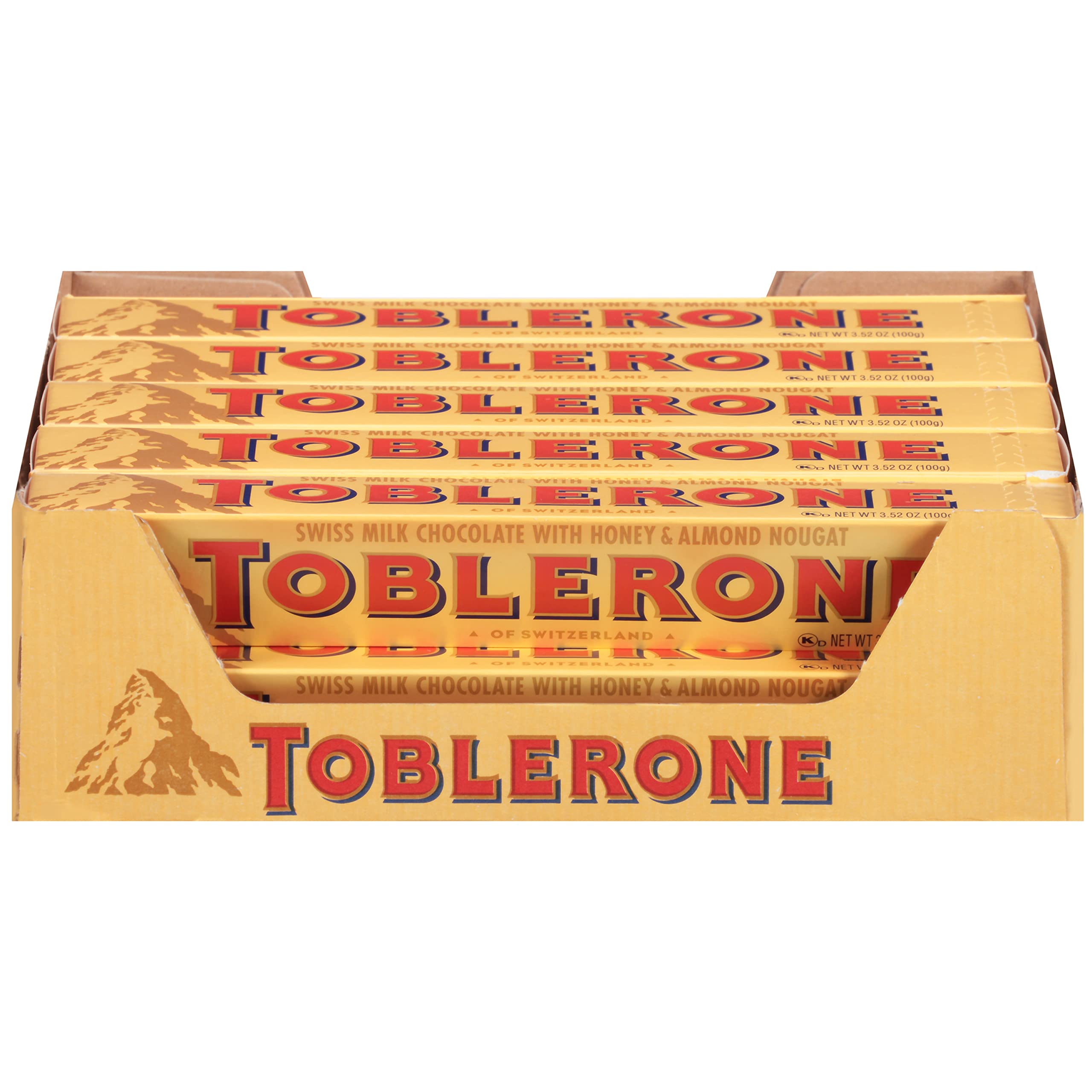 TOBLERONE, Dark Chocolate Bar with Honey and Almond Nougat, Holiday  Chocolate, Holiday Gift, 360 g 