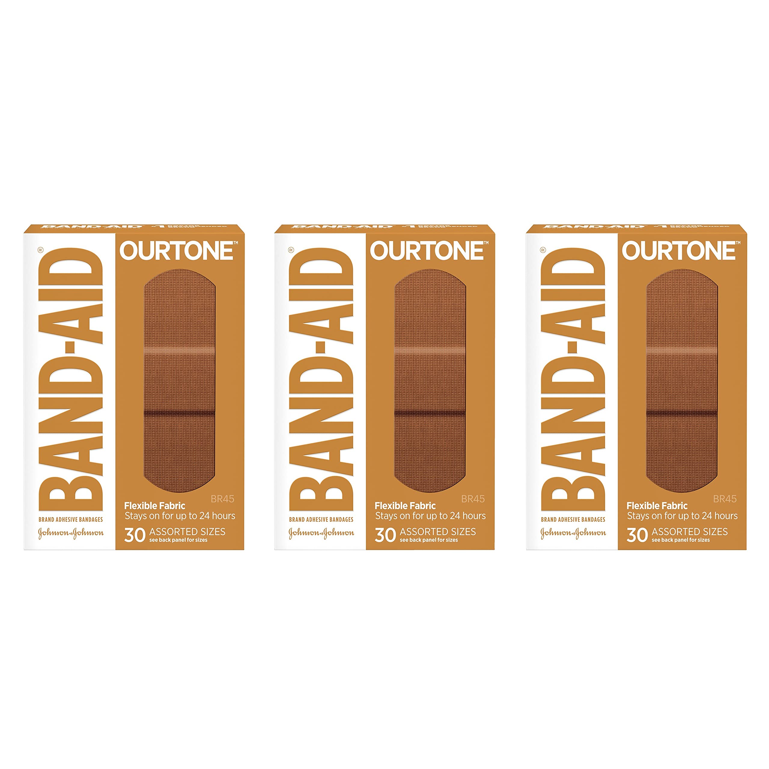 Band-Aid Brand Ourtone Adhesive Bandages Flexible Protection