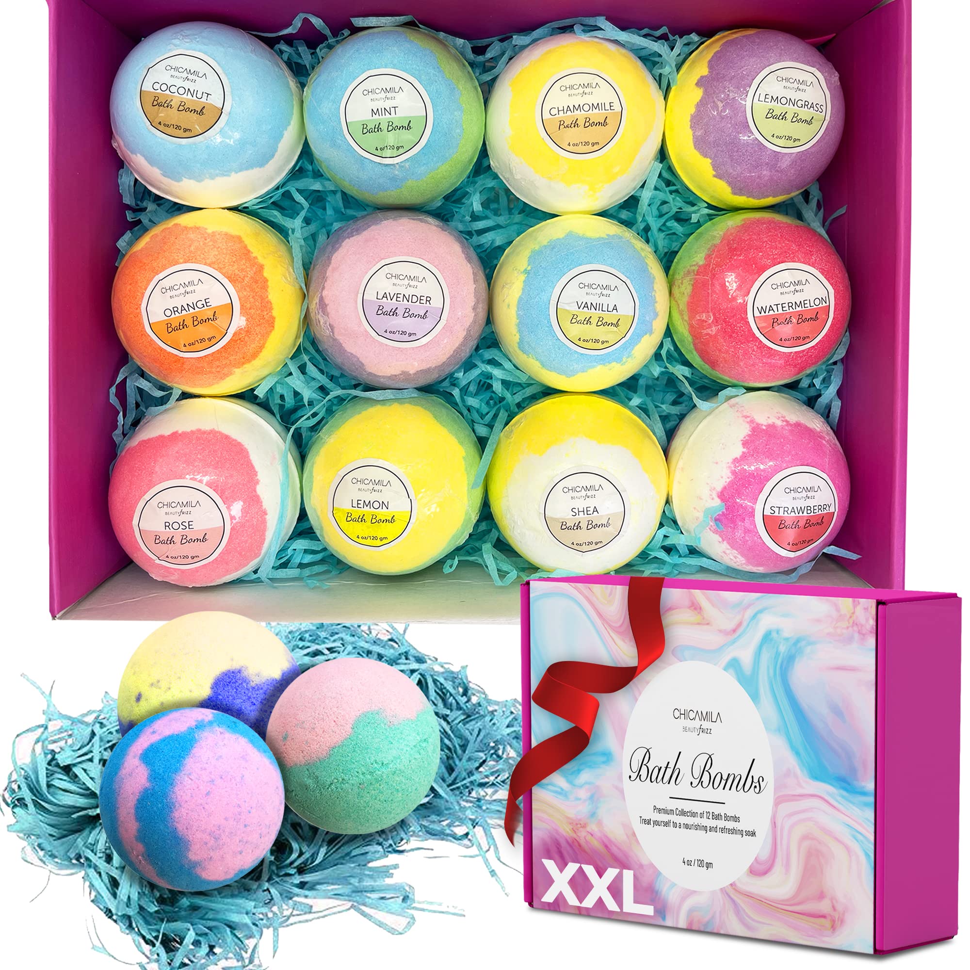 Luxury Bath Bombs Gift Set Bubble Spa Bath Bombs Offering Fragrant