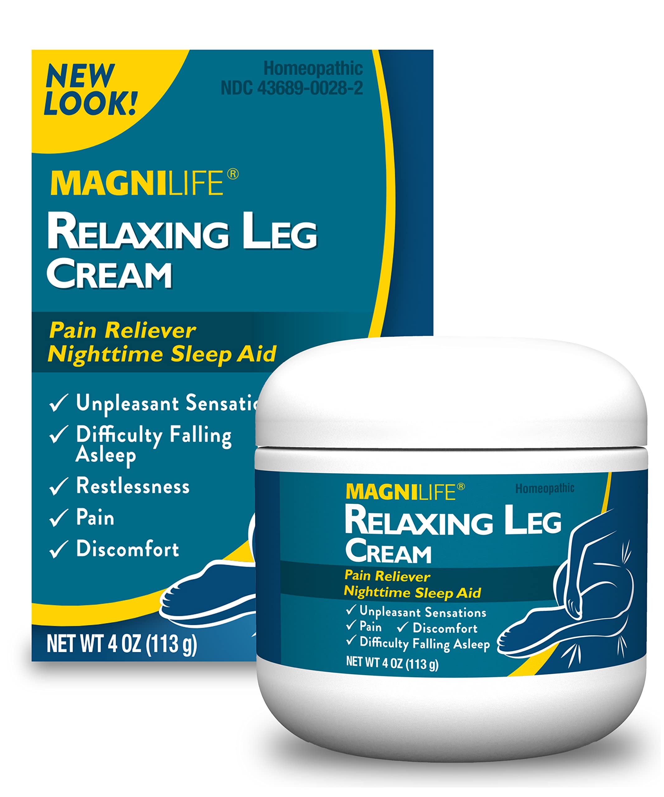 Magnilife Pain Relief Cream, Leg & Back - 4 oz