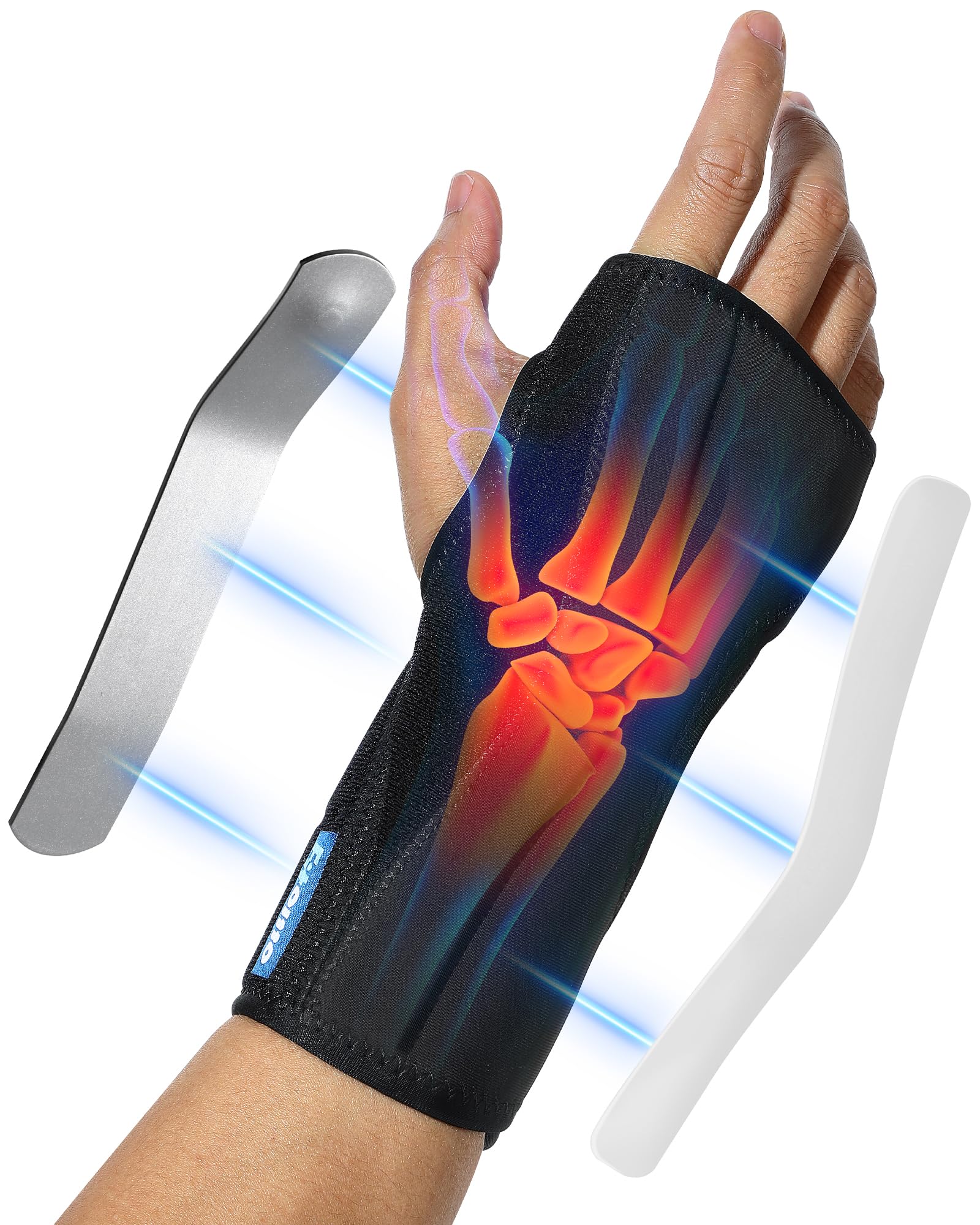 thumbnail image 2 of Carpal Tunnel Wrist Brace For Sleeping - Adjustable Support Splint For Tendonitis & Arthritis 2 of 9